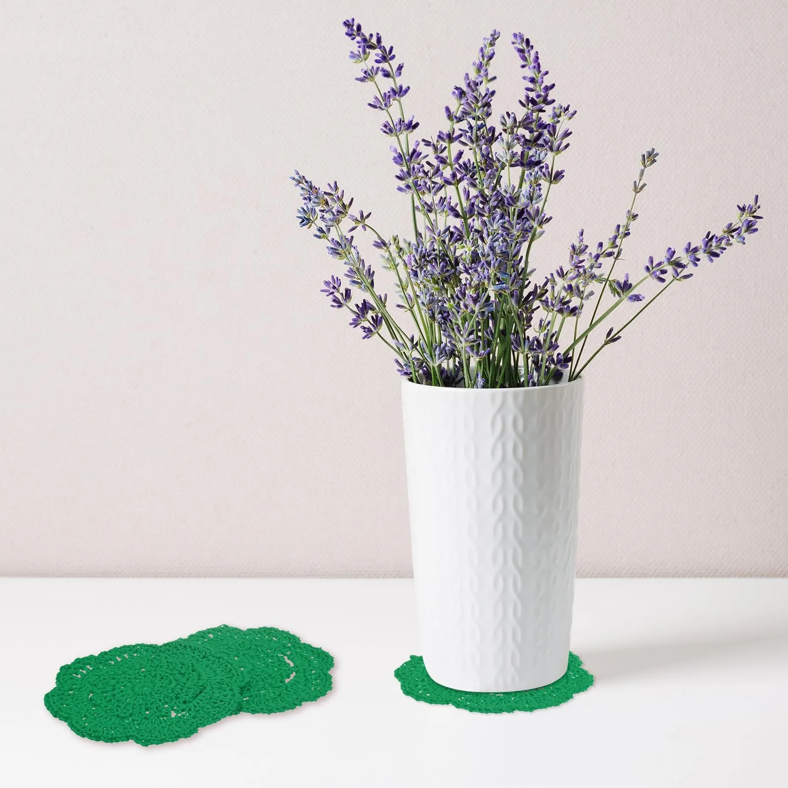 M METERXITY 4-Pack Presine All'Uncinetto Rotondi 4Pollici/10Cm Verde Natale - immagine 5