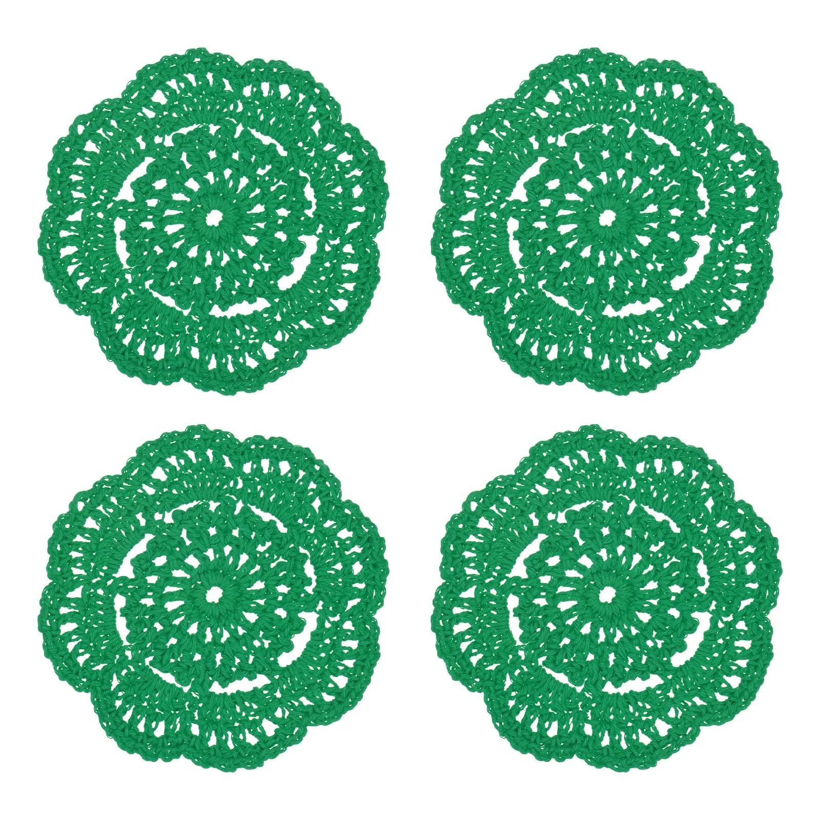 M METERXITY 4-Pack Presine All'Uncinetto Rotondi 4Pollici/10Cm Verde Natale - immagine 7