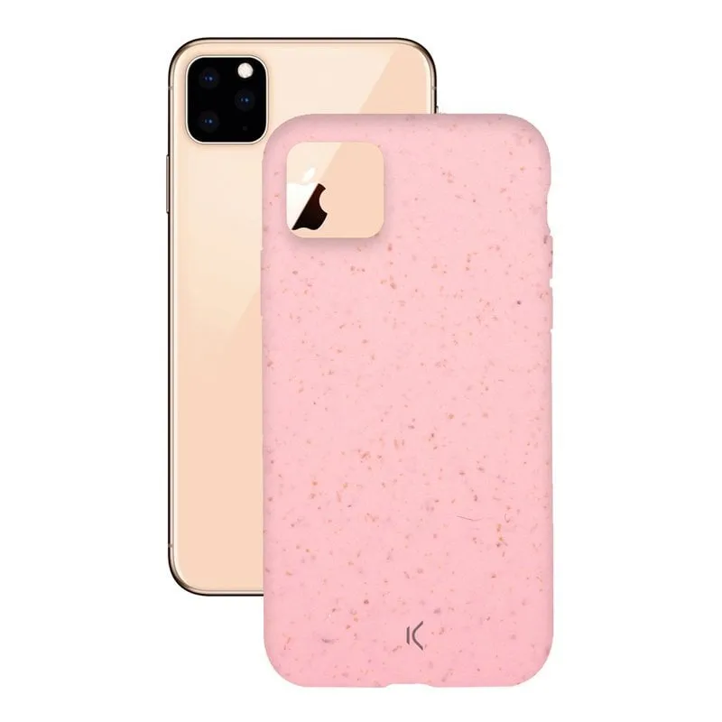 Custodia rosa ecologica Ksix Silk per iPhone 11 Pro - immagine 1