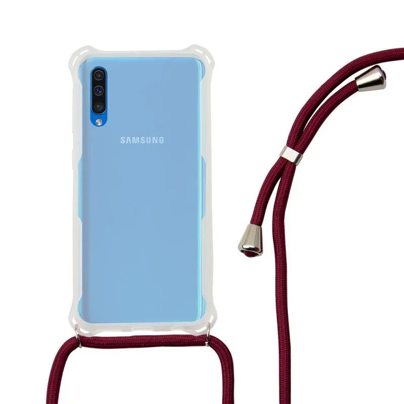 Custodia in cavo TPU trasparente Ksix marrone per Samsung Galaxy A50/A30S - immagine 1