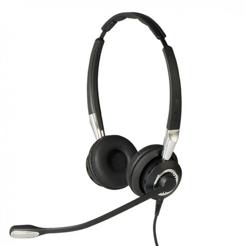 Jabra Biz 2400 II USB Duo CC Auricolare Cablato A Padiglione Ufficio Nero, Argento - immagine 1