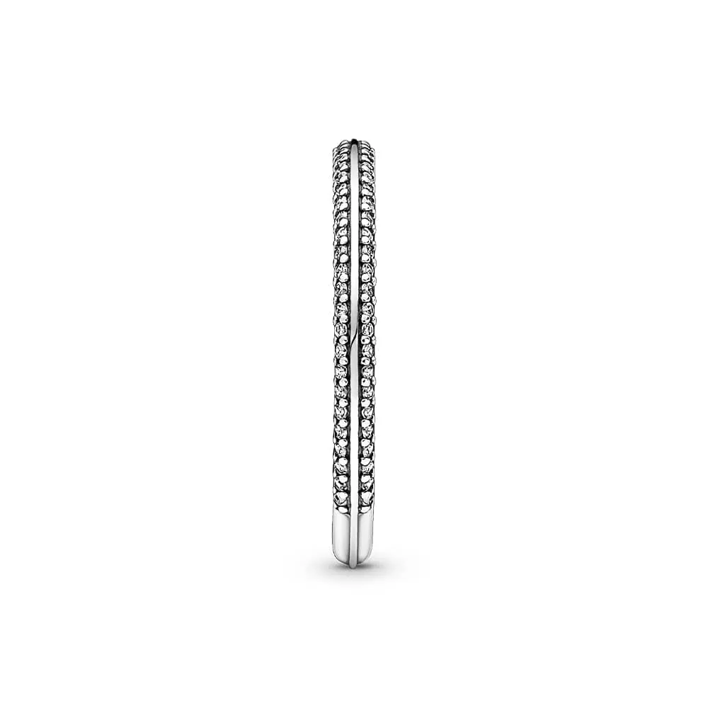 PANDORA ME Anello con pavé in argento Sterling con zirconia cubica trasparente, 54 - immagine 3
