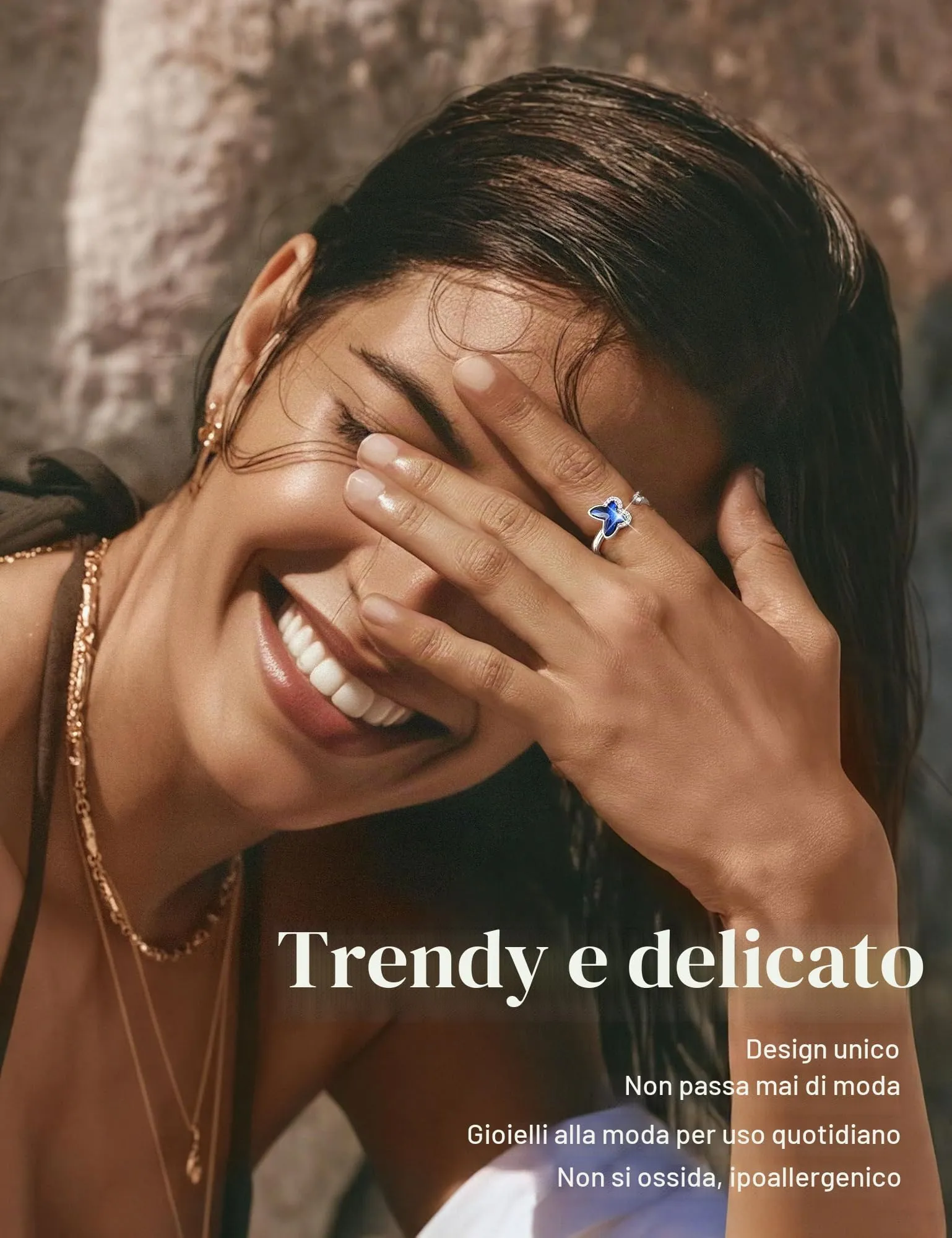 CASSIECA 9 Pezzi Anello Ansia per Donna Antistress Agitarsi Anelli - immagine 5