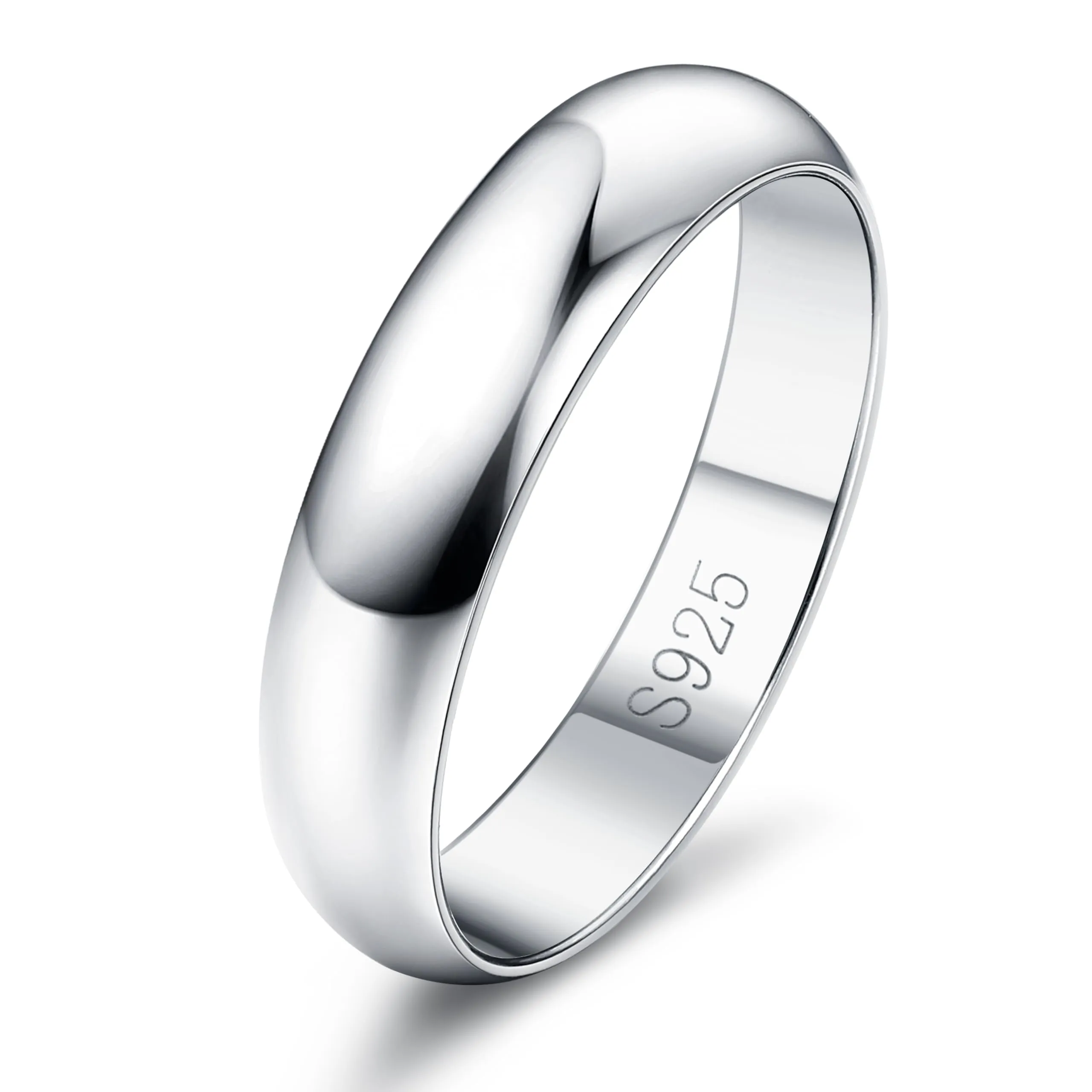 Diamday Anello Argento 925 per Donna e Uomo - Fedine e Fidanzamento Semplice - Ferma Anello Mignolo Donna - Fedi Nuziali e Anniversario - Gioielli e Regali - 4MM - 22 - immagine 1