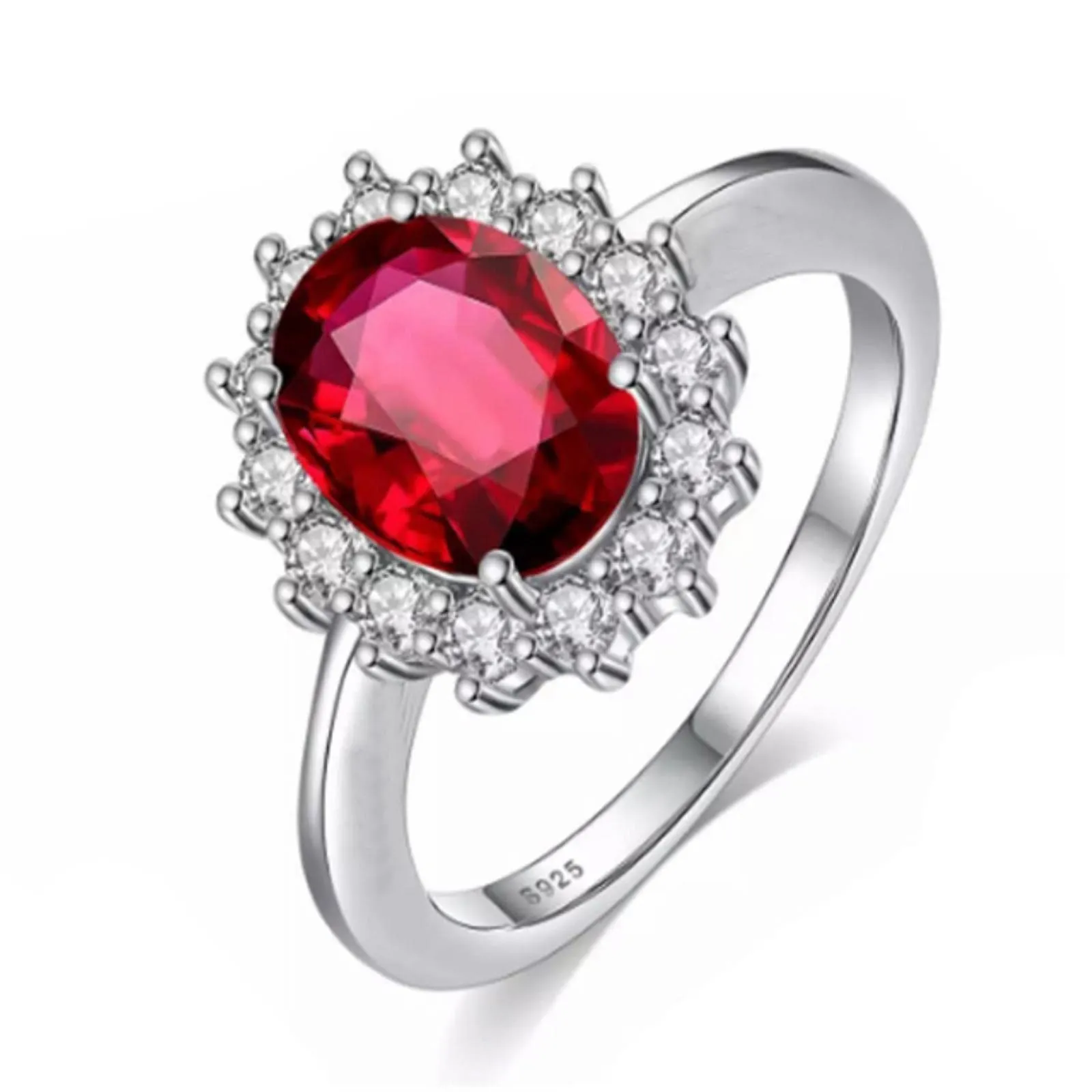 CXWK con Certificato Originale in Oro Bianco 18 carati Anello di Lusso Lab Diamond FEDI Nuziali da Sposa - immagine 1