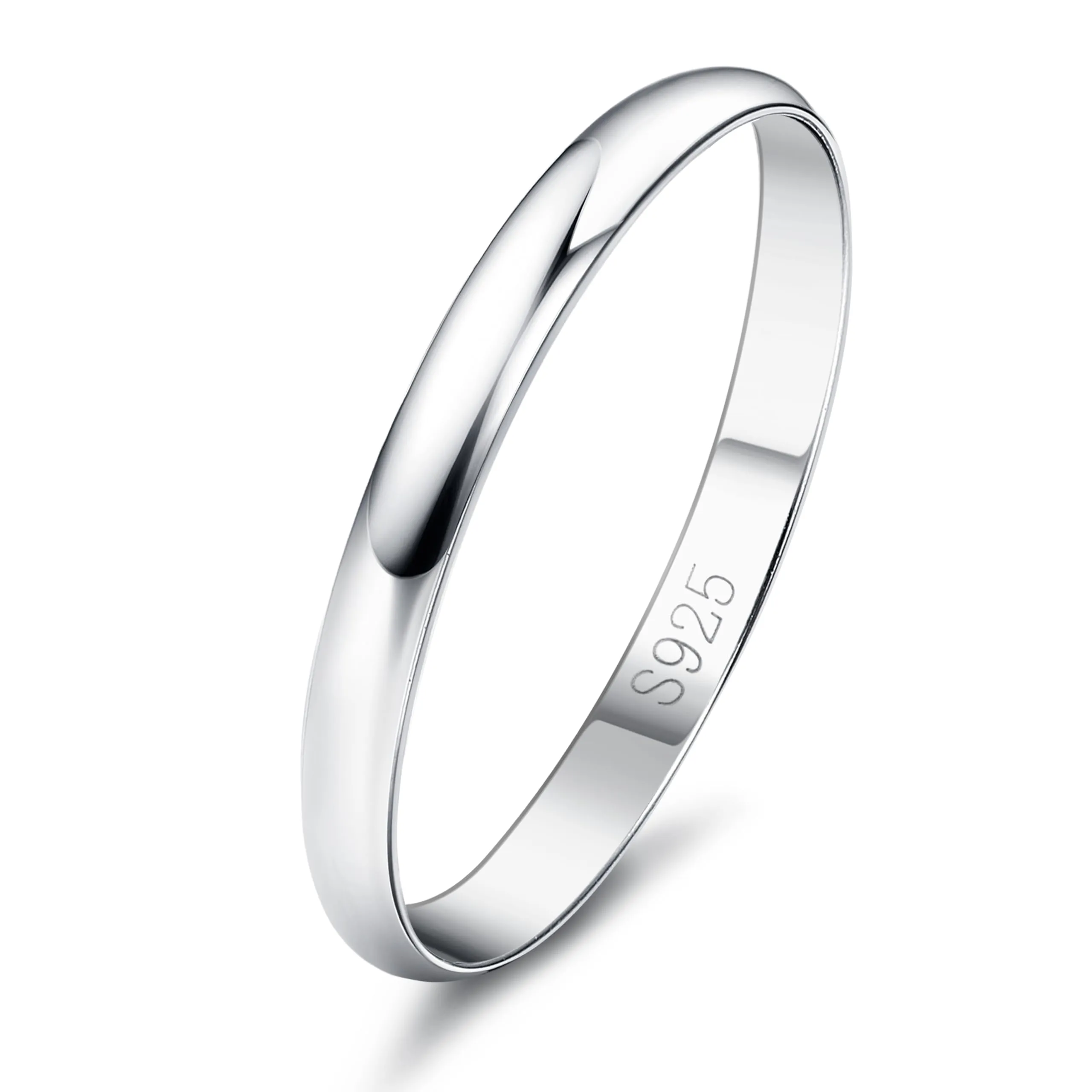Diamday Anello Argento 925 per Donna e Uomo - Fedine e Fidanzamento Semplice - Ferma Anello Mignolo Donna - Fedi Nuziali e Anniversario - Gioielli Regali 2MM 12 - immagine 1