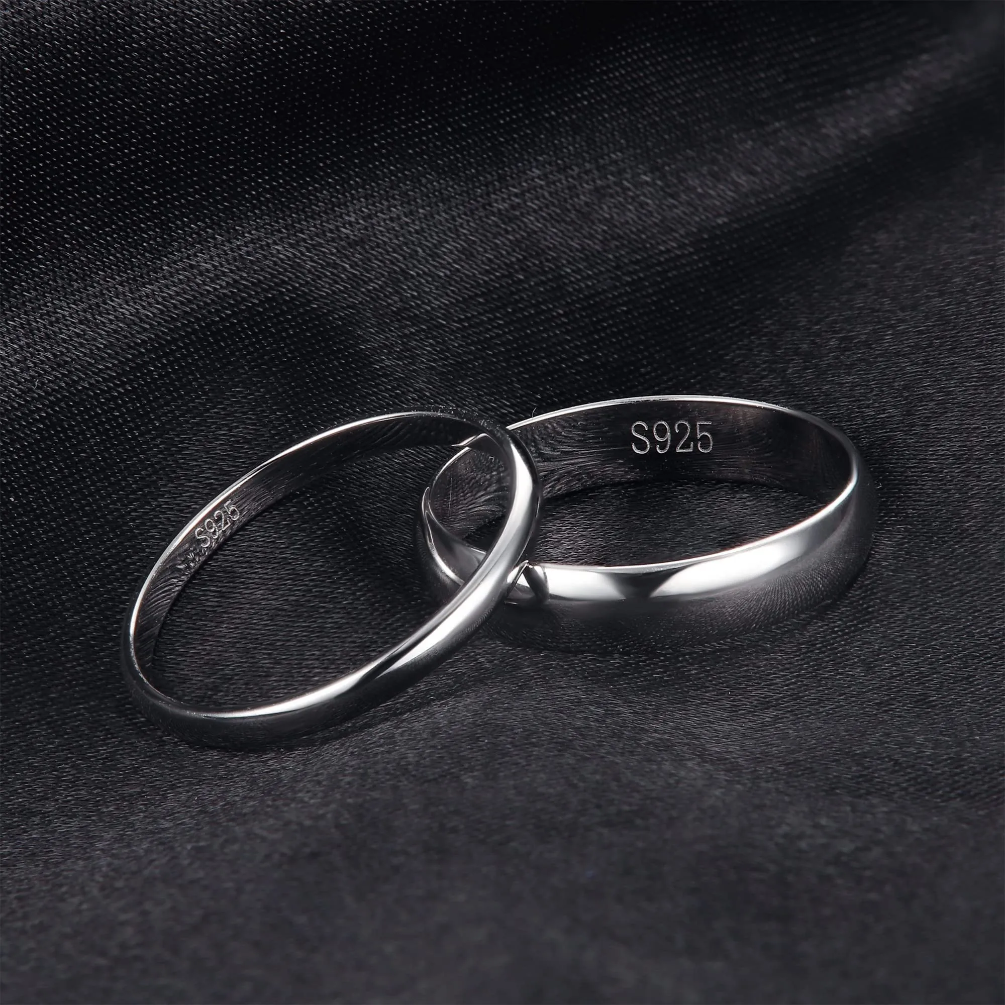 Diamday Anello Argento 925 per Donna e Uomo - Fedine e Fidanzamento Semplice - Ferma Anello Mignolo Donna - Fedi Nuziali e Anniversario - Gioielli e Regali - 4MM - 17 - immagine 7