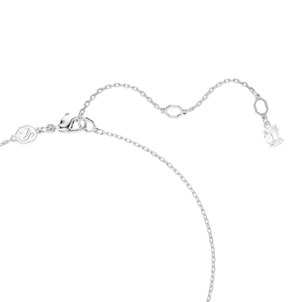 Swarovski Pendente Matrix, Crystal Pearl, Taglio Round, Bianco, Placcato rodio - immagine 3
