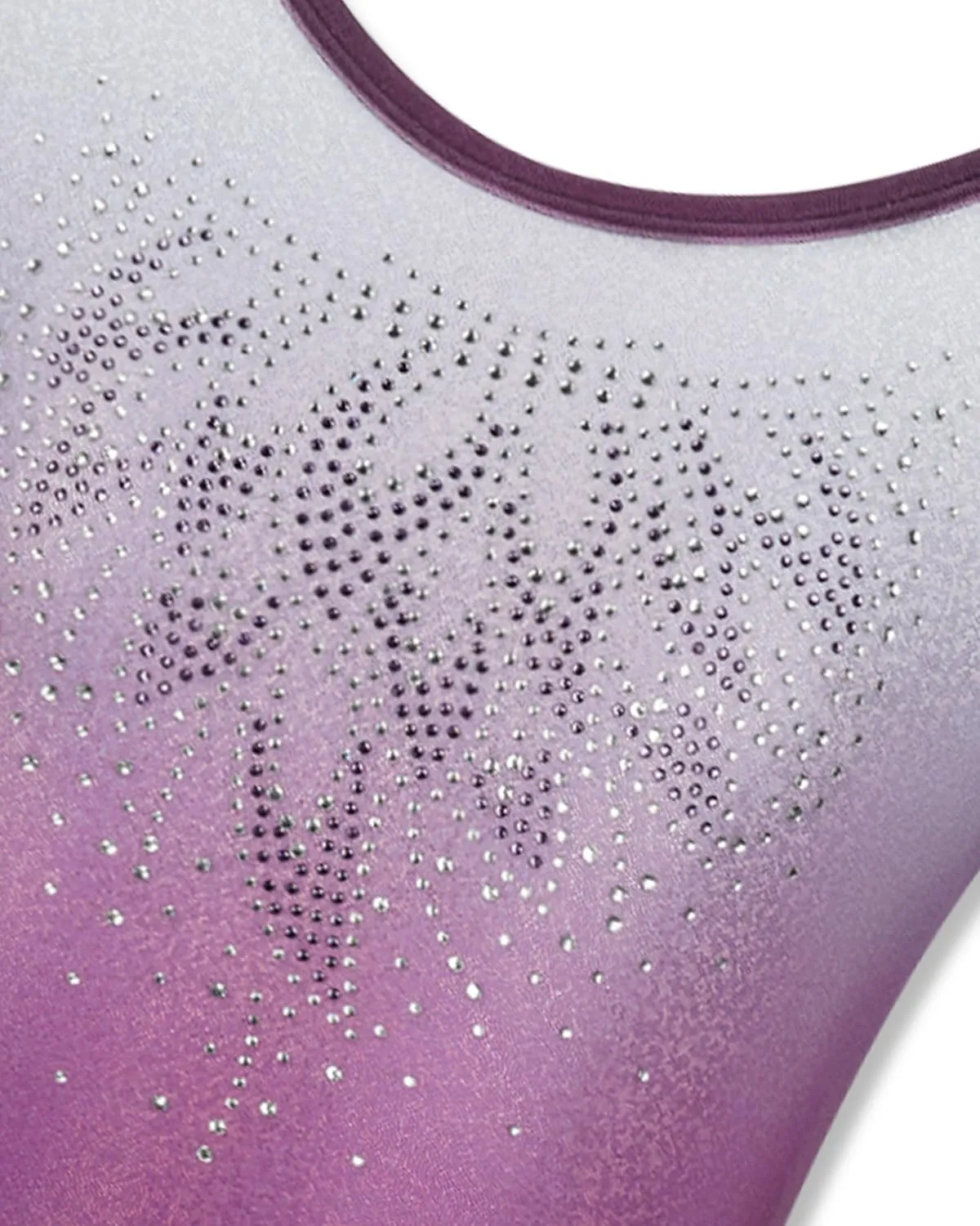 Gogokids - Set da ginnastica a tre pezzi per ragazze, body senza maniche con pantaloncini e fascia, vestito da ginnastica con design a colori scintillanti sfumati, età 3-12 anni, 120(110-120 cm,6-7Y) - immagine 2