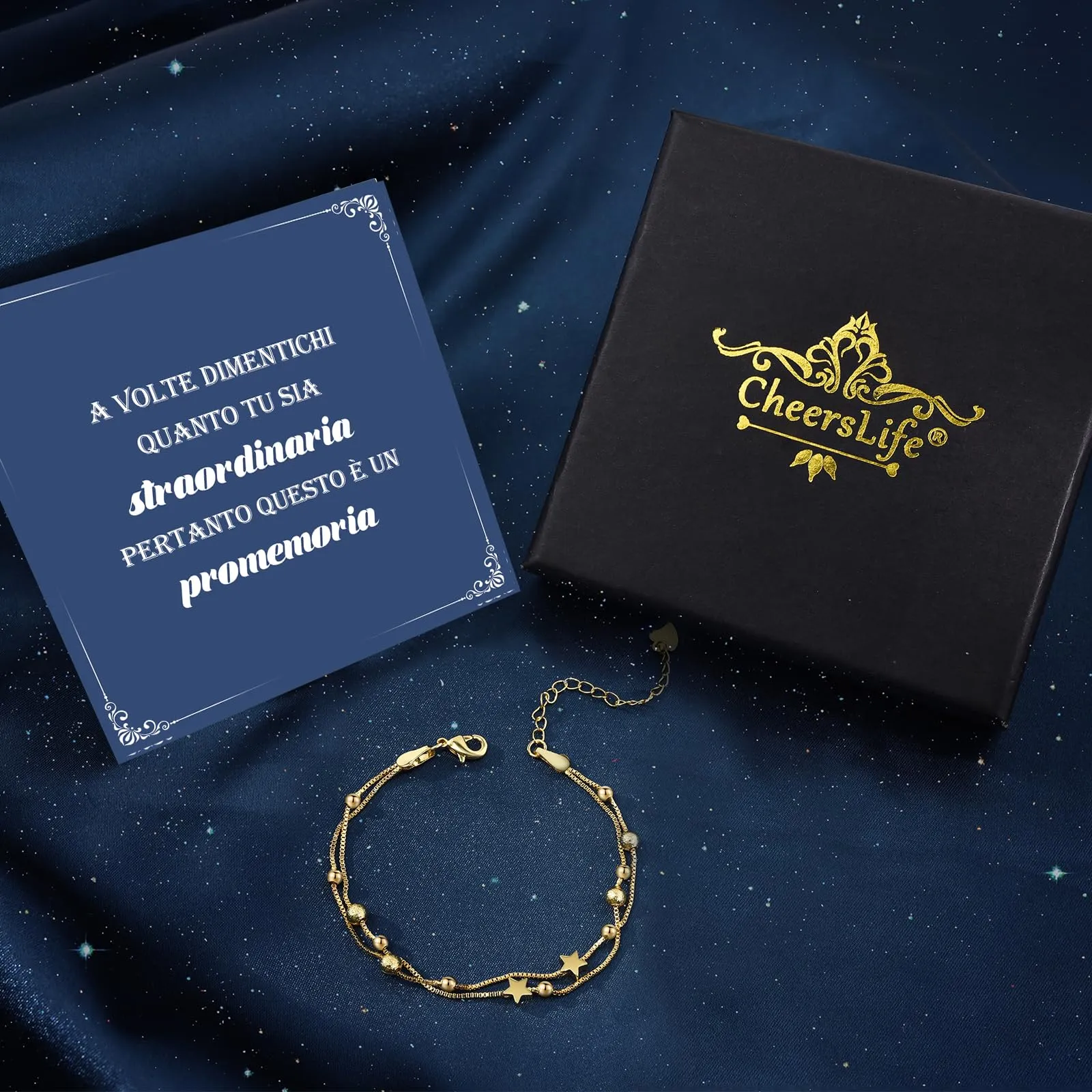 Cheerslife Regali Di Ispirazione Per Le Donne - Bracciale In Argento 925 - immagine 5