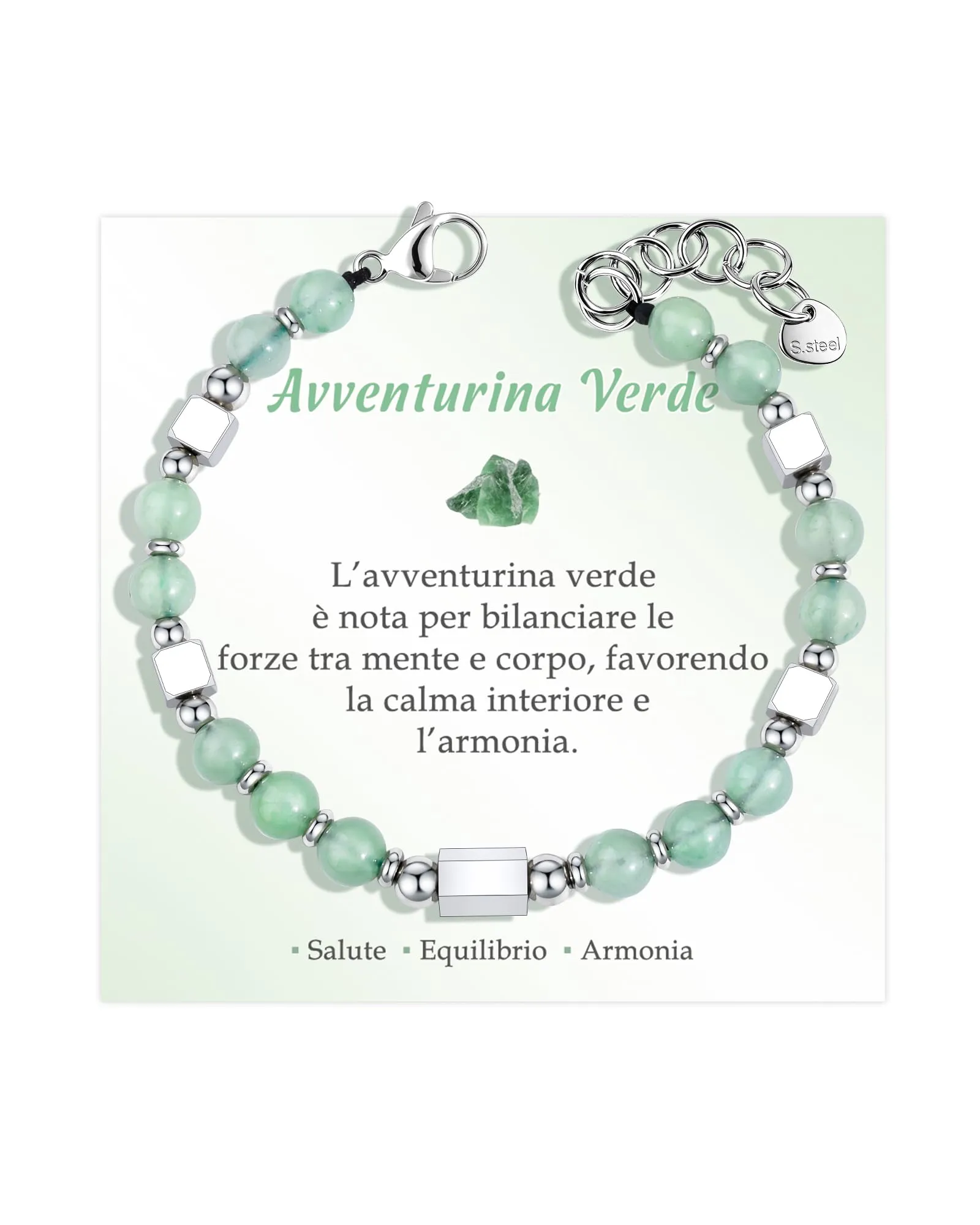 VGWON Bracciale Donna Regalo Donna Compleanno Bracciale Pietre Naturali - immagine 1