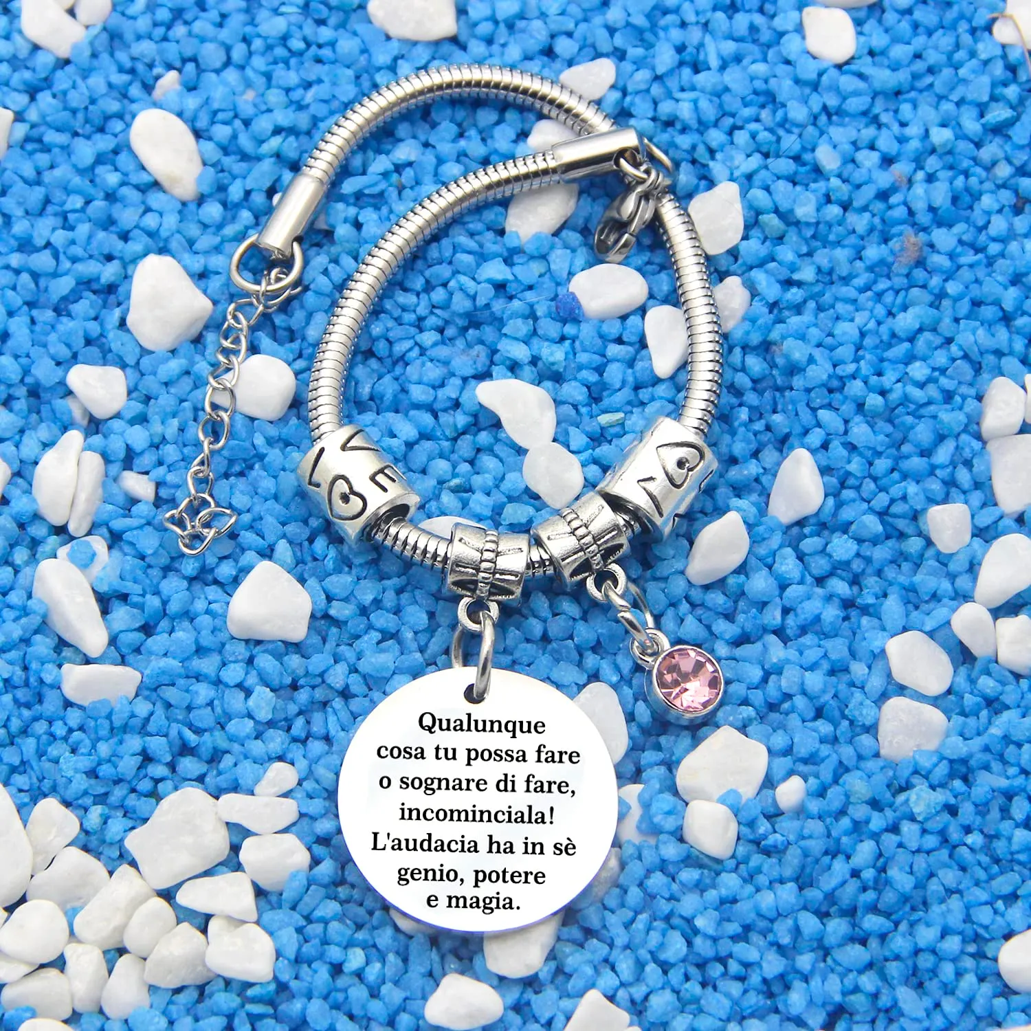 GUOYU Regali Natale Collega Bracciale Sii Fiera del Lavoro Che Svolgi Regalo Colleghe Regalo di Amicizia Colleghi Braccialetto Idea Regalo Colleghi per Compleanno o Congedo Lavorativo (4) - immagine 3