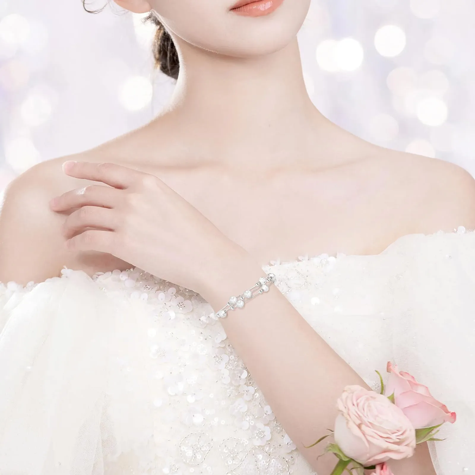 Cheerslife Regali di Ispirazione per le Donne, Bracciale Donna Argento 925 - immagine 6