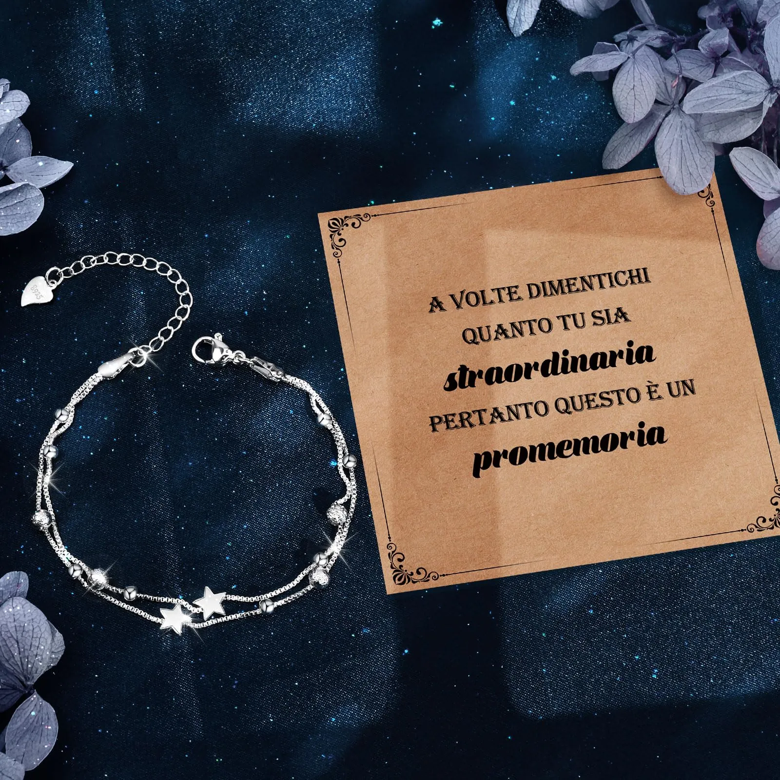 Cheerslife Regali Di Ispirazione Per Le Donne - Bracciale In Argento 925 - immagine 3