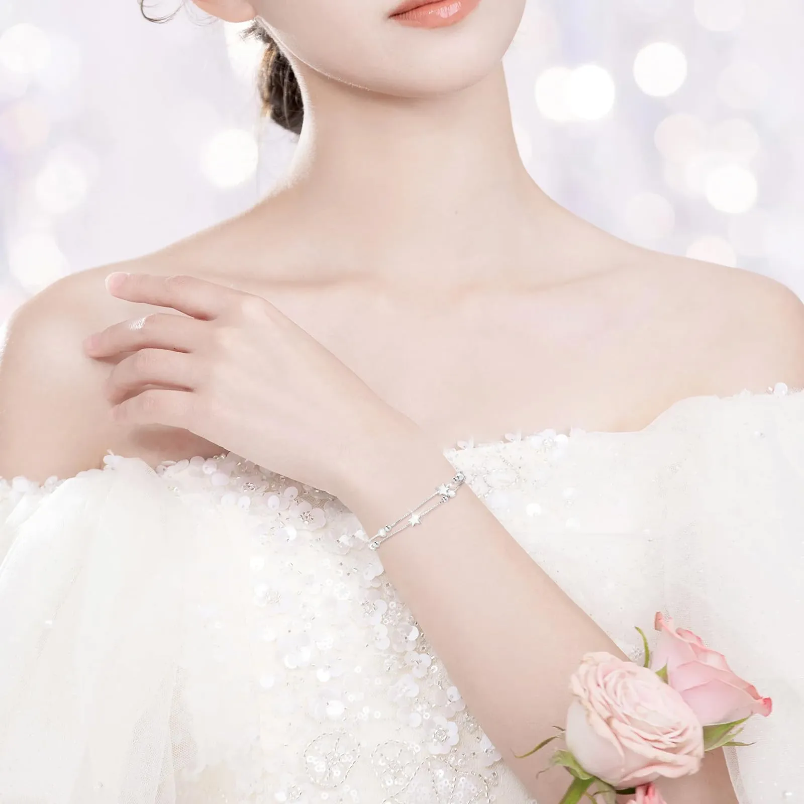 Cheerslife Regali Di Ispirazione Per Le Donne - Bracciale In Argento 925 - immagine 6