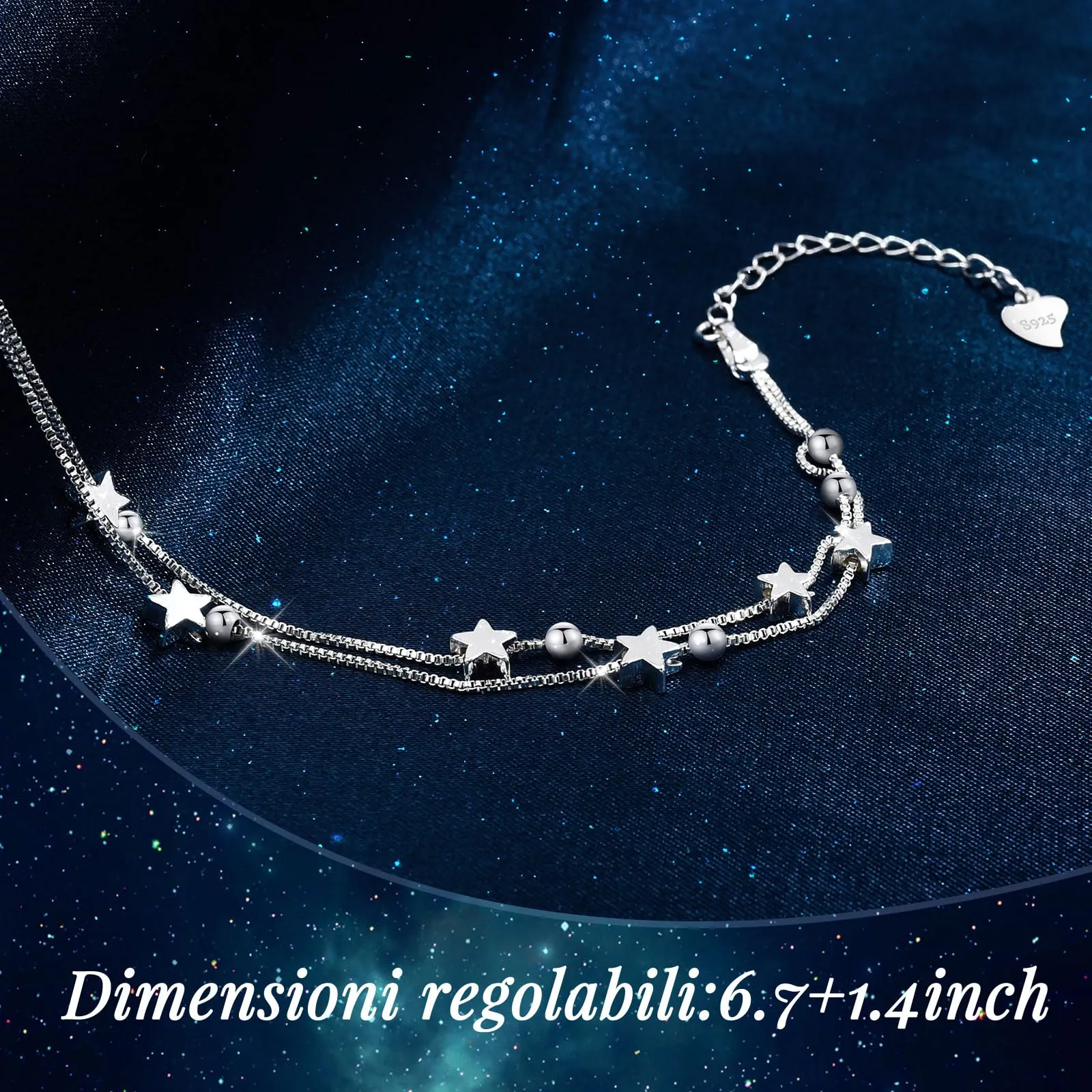 Cheerslife Regalo Mamma Bracciale Donna Bracciali Argento Braccialetto - immagine 4