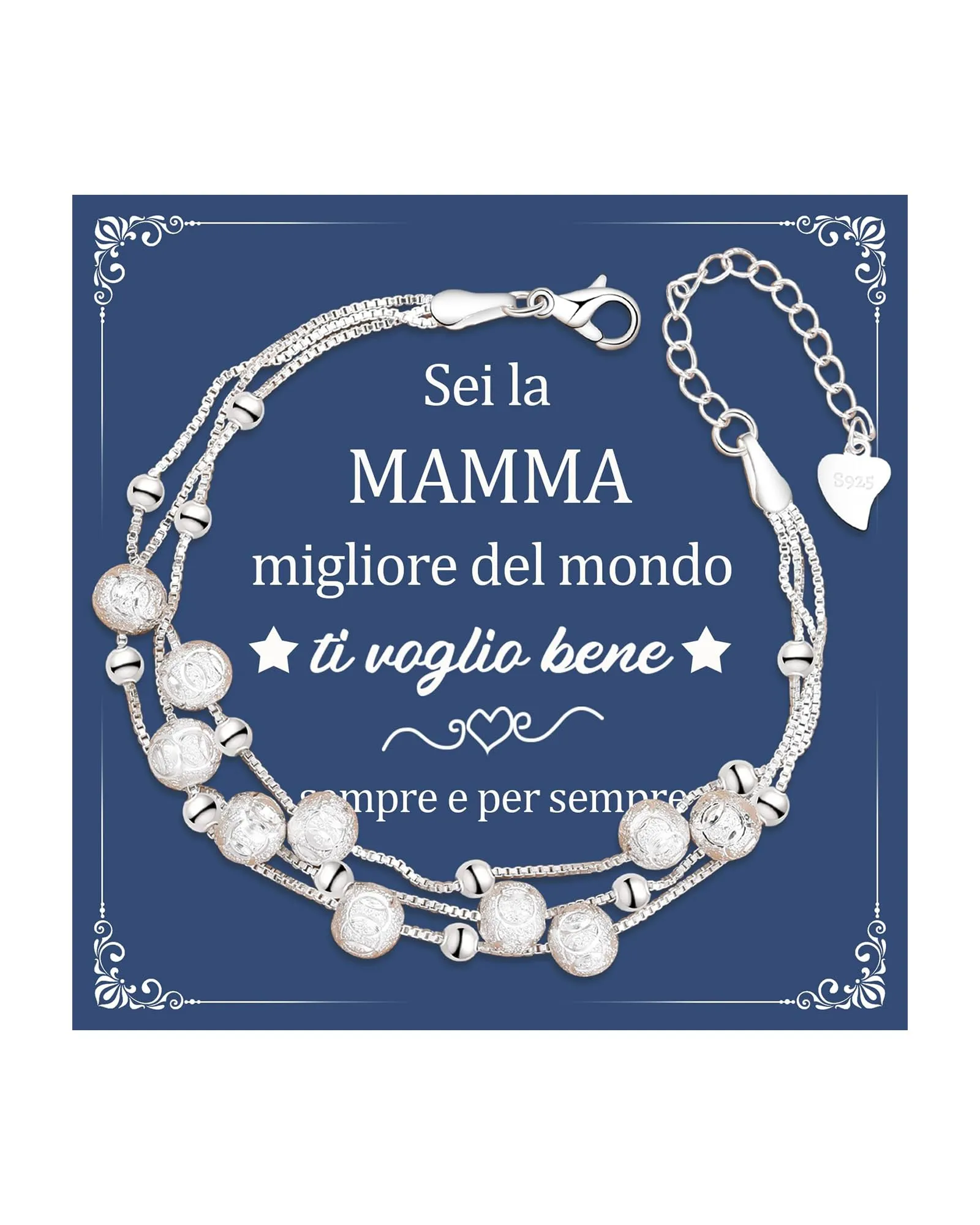 Cheerslife Festa della Mamma Idee Regalo Mamma Bracciale Mamma Compleanno - immagine 1