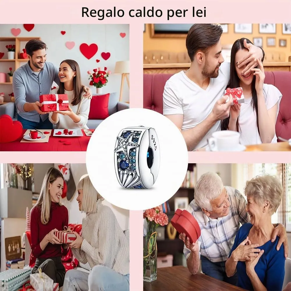 QIKAOLA Ciondoli Bead Charm Perline in argento sterling S925 per donne e ragazze per bracciali e collane europee - immagine 6