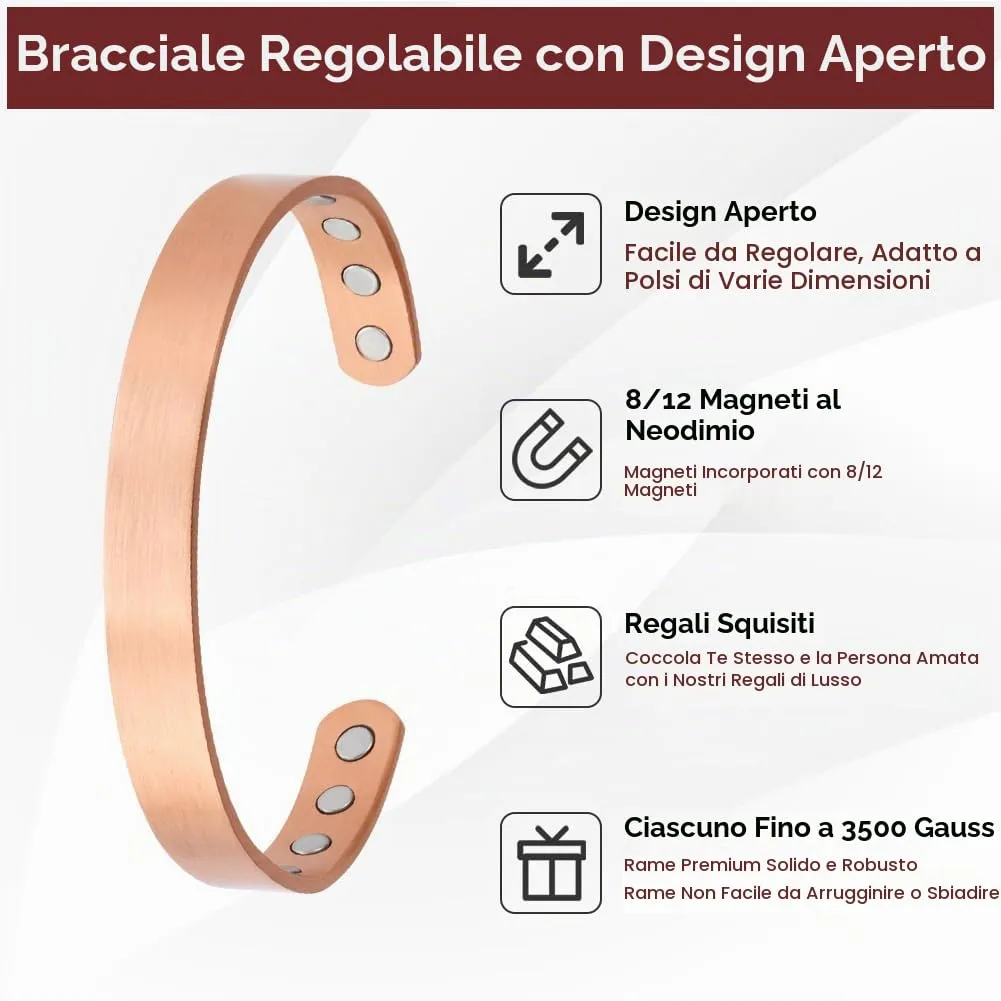 OFFCUP Braccialetti Magnetici, Unisex Braccialetti Magnetici con 8 Magneti - immagine 4