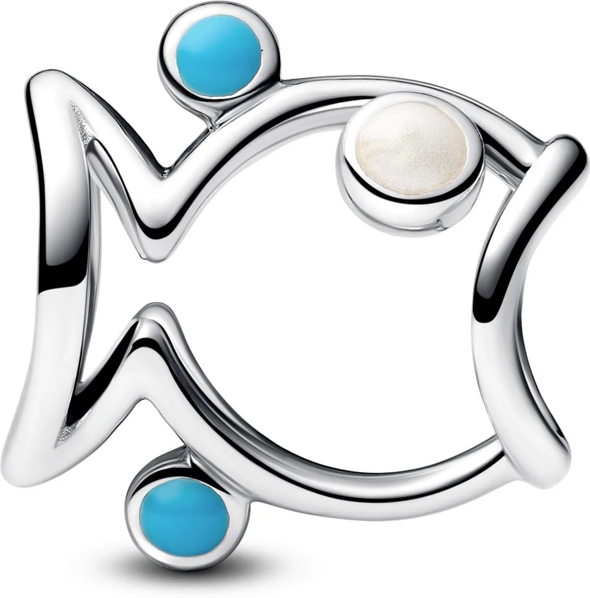 Pandora Moments 793819C01 Breloque en Forme de Poisson en Argent Sterling Compatible avec Pendentif Moments, 6x11,1x11,1 mm, Argent Sterling, Pas de gemme - immagine 2
