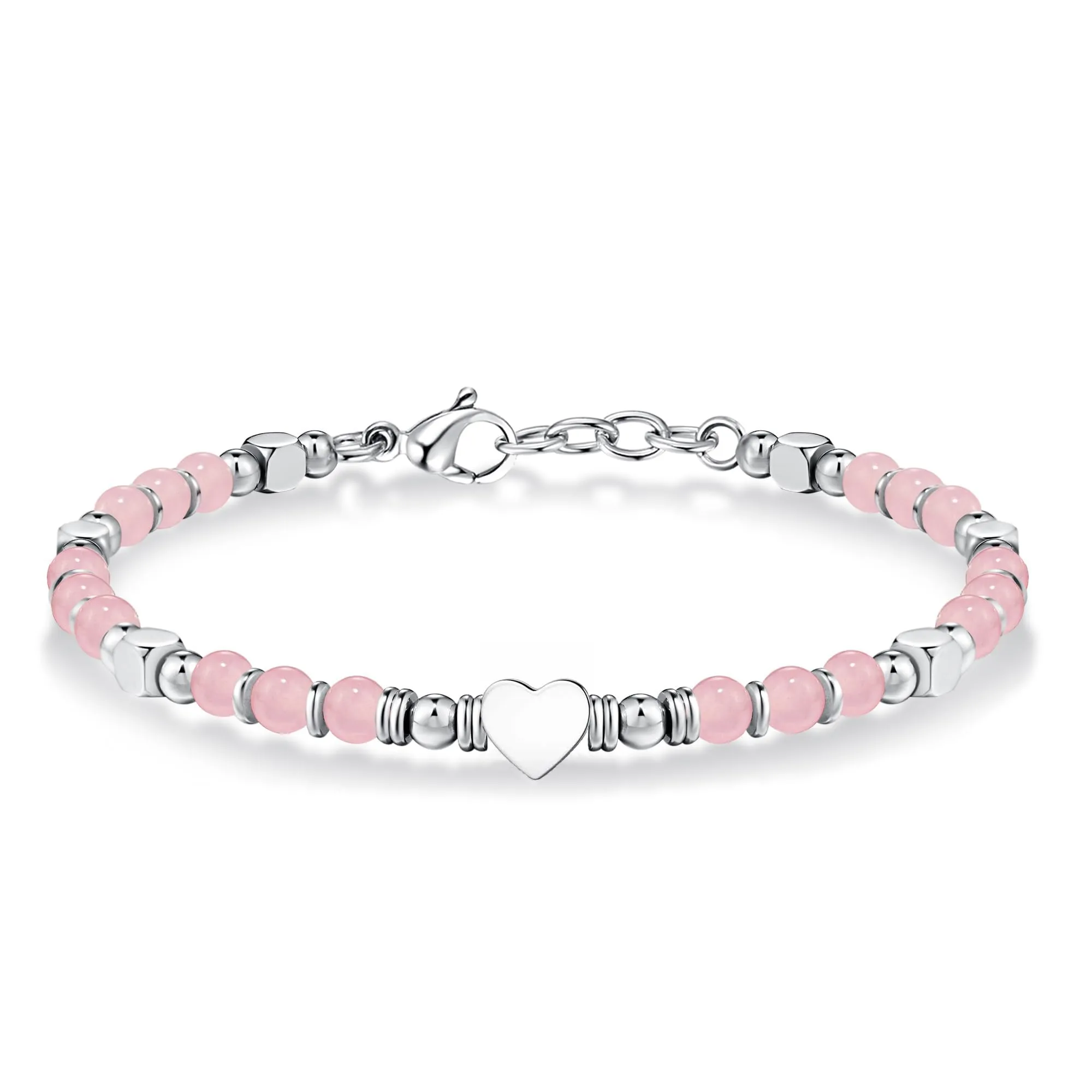 CASSIECA Bracciale Donna Braccialetti da Donna con Perline Ciondolo Cuore - immagine 1