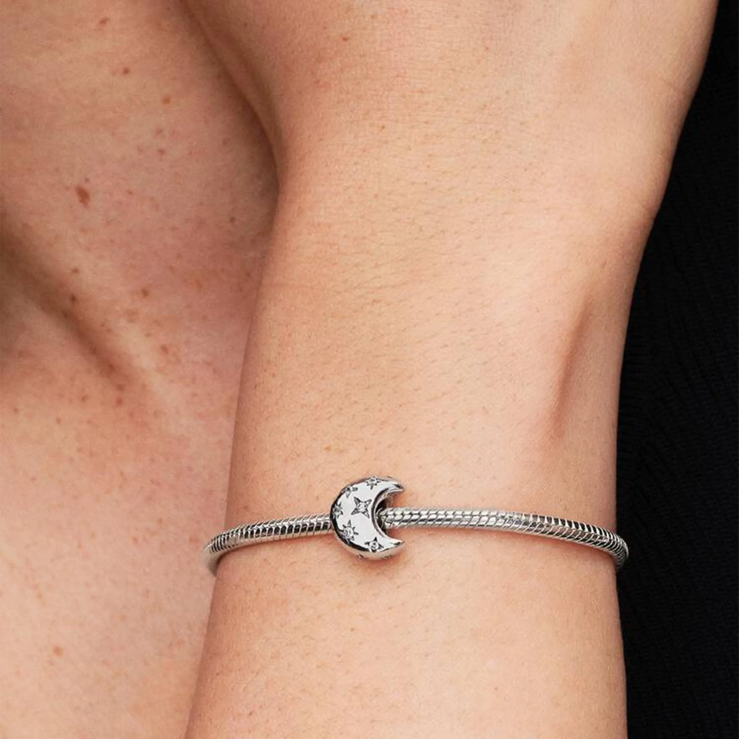 PANDORA Charm Momenti 794254C01 luna crescente - immagine 4