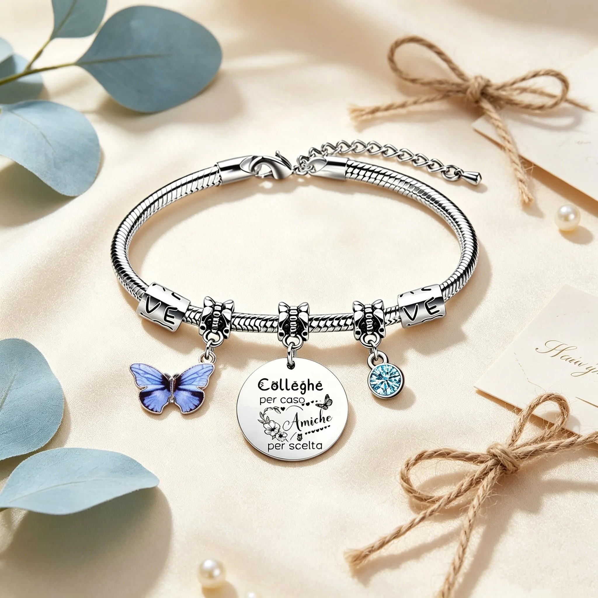 GUOYU Regali Natale Collega Bracciale Sii Fiera del Lavoro Che Svolgi Regalo Colleghe Regalo di Amicizia Colleghi Braccialetto Idea Regalo Colleghi per Compleanno o Congedo Lavorativo (3) - immagine 4