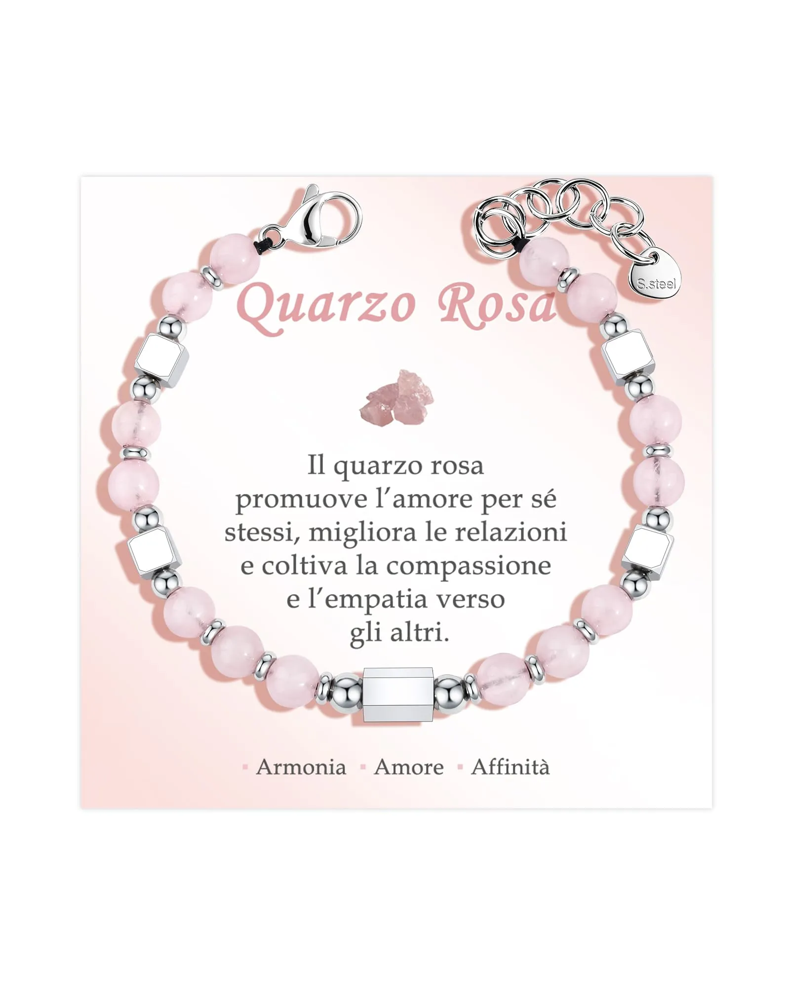 VGWON Bracciale Donna Regalo Donna Compleanno Bracciale Pietre Naturali - immagine 1