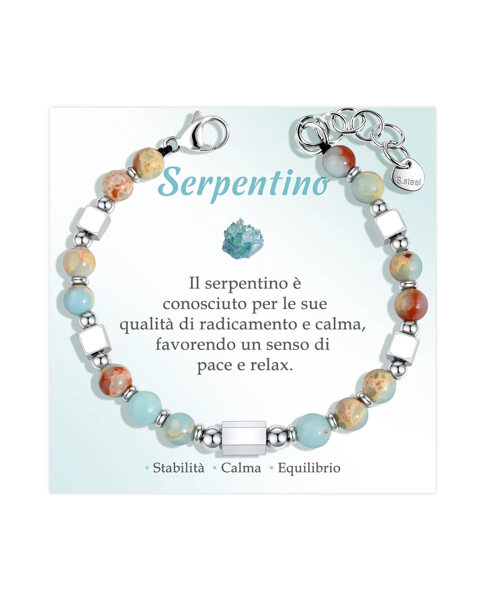 VGWON Bracciale Donna Regalo Donna Compleanno Bracciale Pietre Naturali - immagine 1