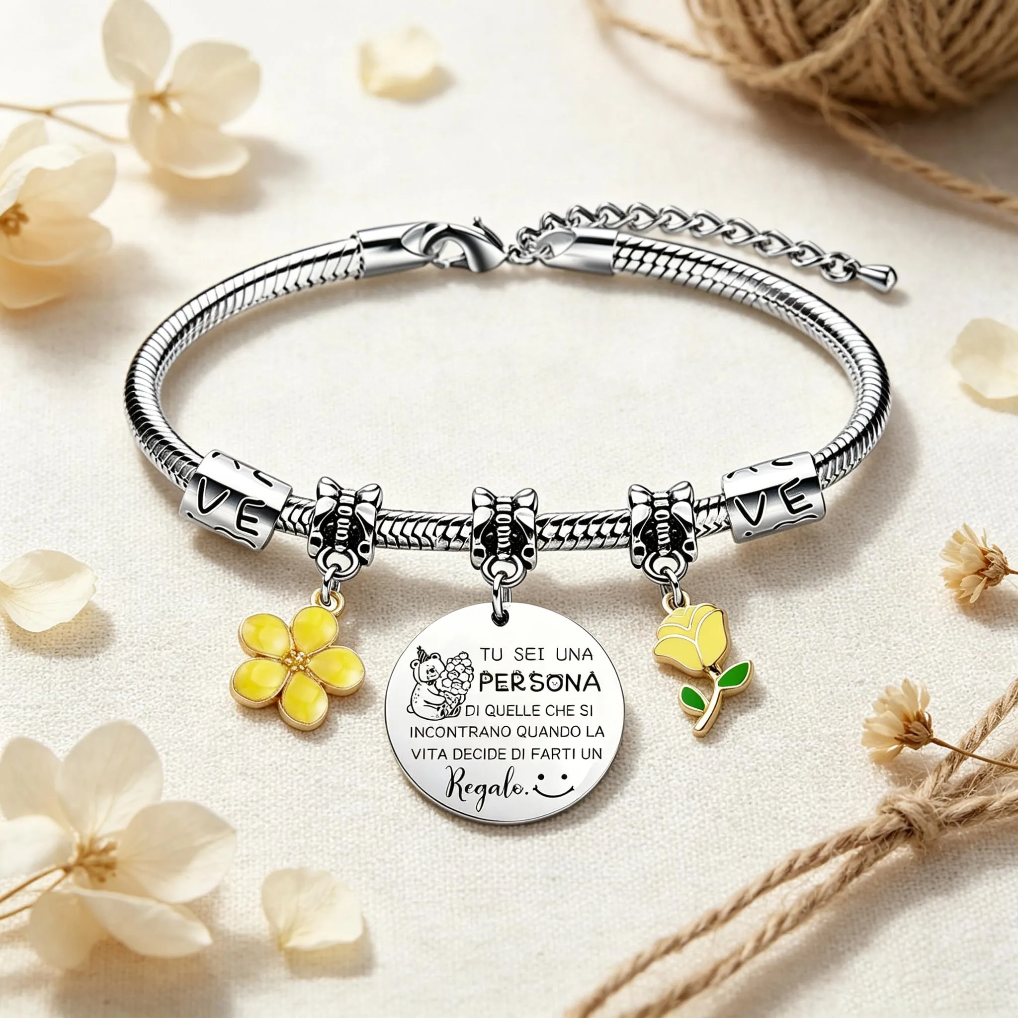 GUOYU Regali Natale Collega Bracciale Sii Fiera del Lavoro Che Svolgi Regalo Colleghe Regalo di Amicizia Colleghi Braccialetto Idea Regalo Colleghi per Compleanno o Congedo Lavorativo (5) - immagine 2