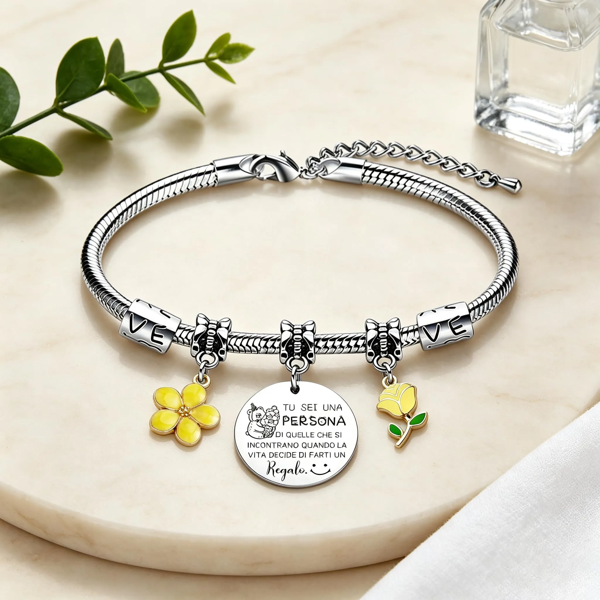 GUOYU Regali Natale Collega Bracciale Sii Fiera del Lavoro Che Svolgi Regalo Colleghe Regalo di Amicizia Colleghi Braccialetto Idea Regalo Colleghi per Compleanno o Congedo Lavorativo (5) - immagine 3