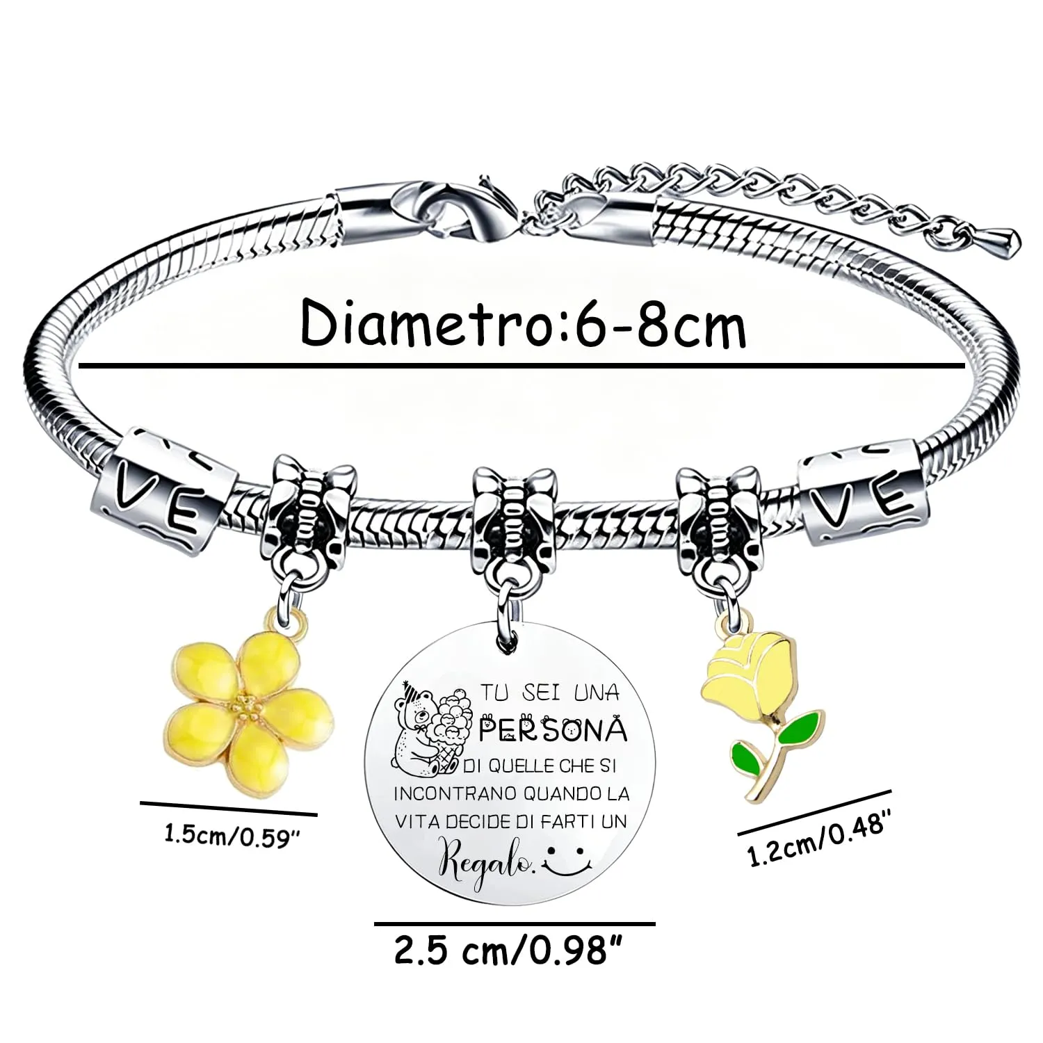 GUOYU Regali Natale Collega Bracciale Sii Fiera del Lavoro Che Svolgi Regalo Colleghe Regalo di Amicizia Colleghi Braccialetto Idea Regalo Colleghi per Compleanno o Congedo Lavorativo (5) - immagine 6