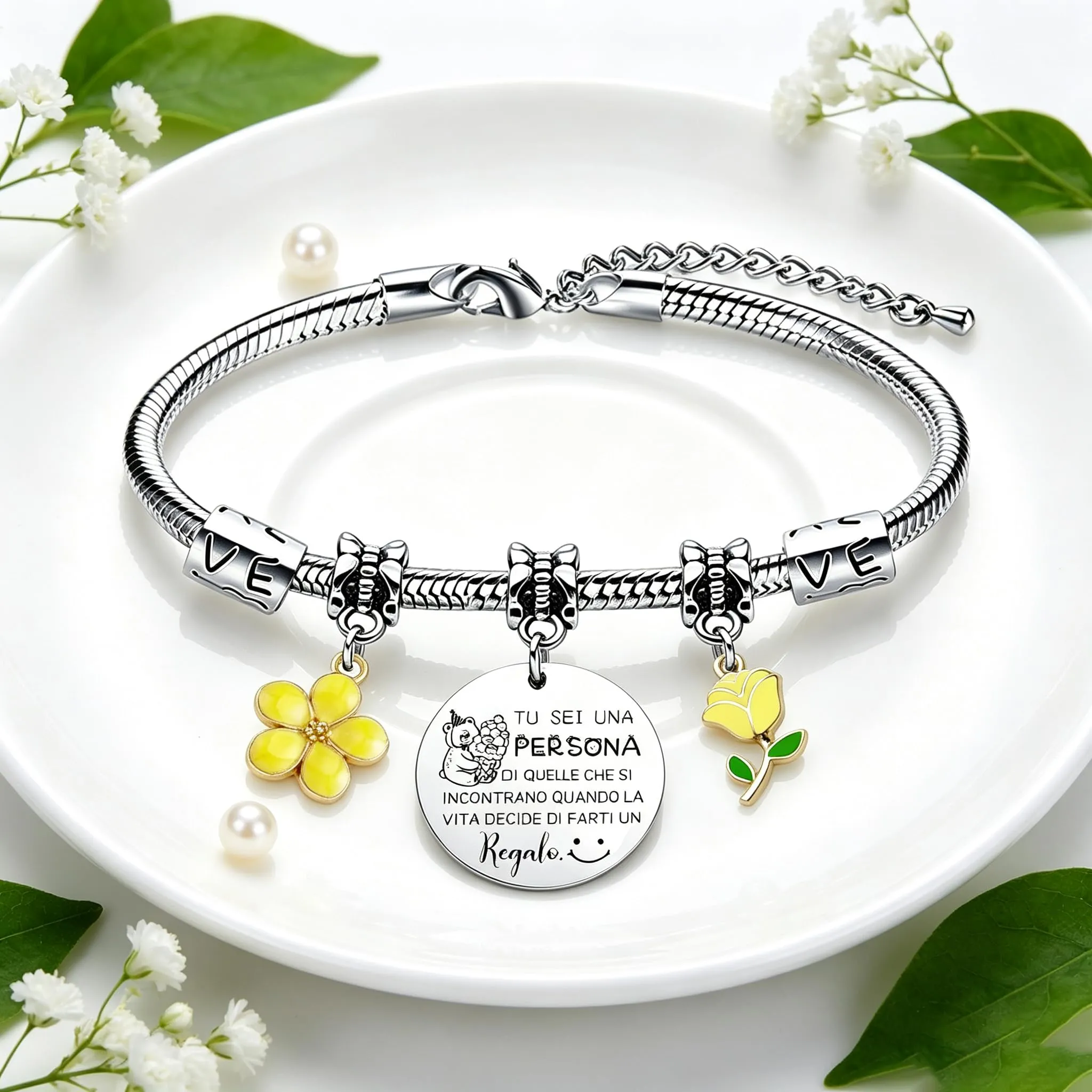 GUOYU Regali Natale Collega Bracciale Sii Fiera del Lavoro Che Svolgi Regalo Colleghe Regalo di Amicizia Colleghi Braccialetto Idea Regalo Colleghi per Compleanno o Congedo Lavorativo (5) - immagine 7