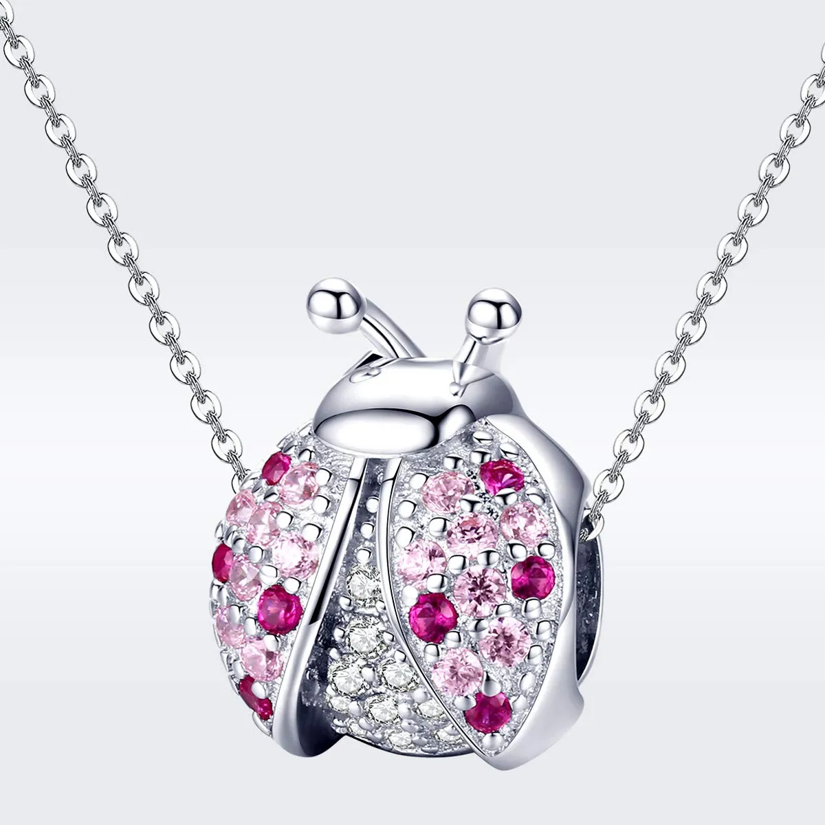Ciondolo a forma di coccinella, ideale per un regalo di compleanno, compatibile con braccialetti Pandora, in argento Sterling 925 - immagine 6