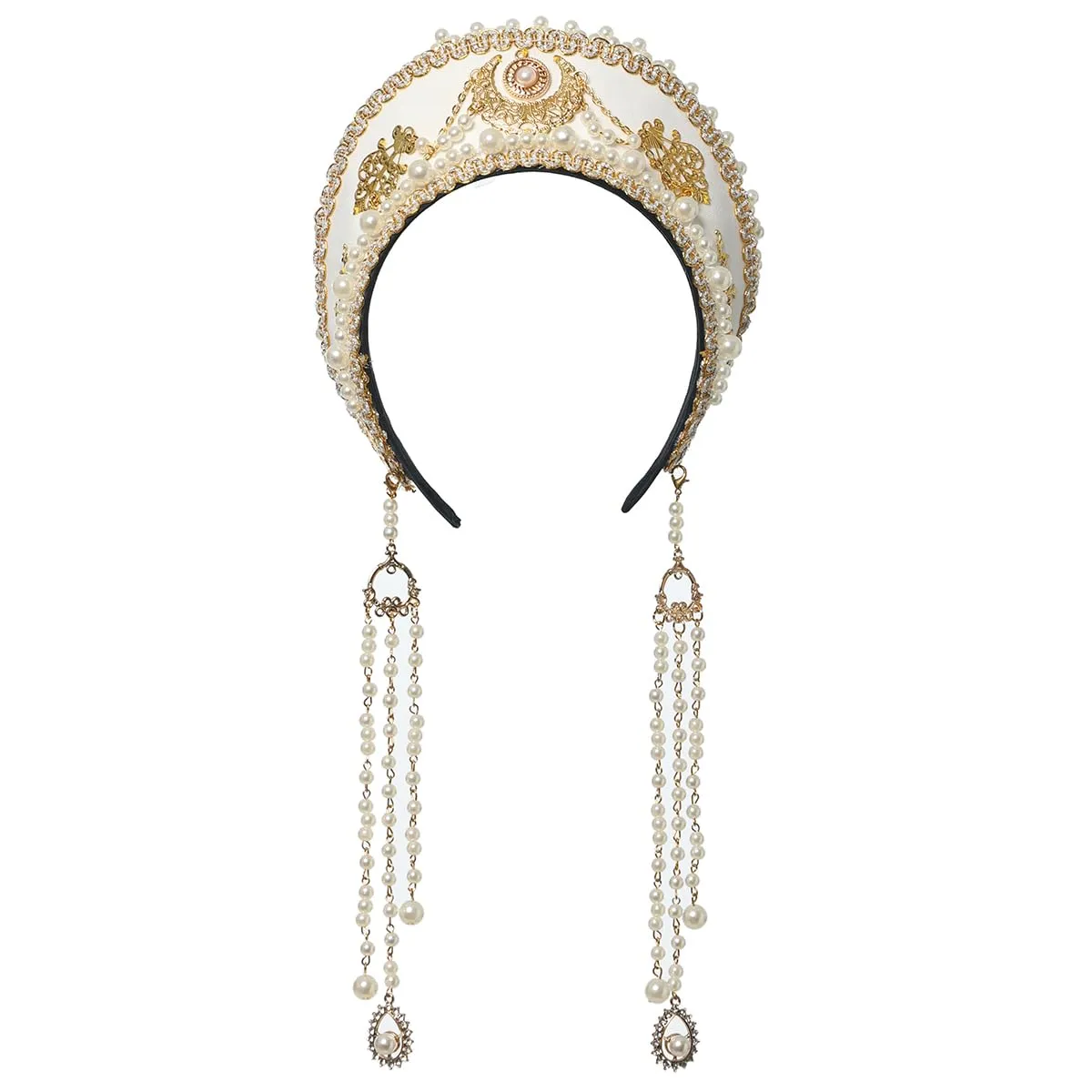 GRACEART Collana con perle artificiali Anne Boleyn, M - immagine 1