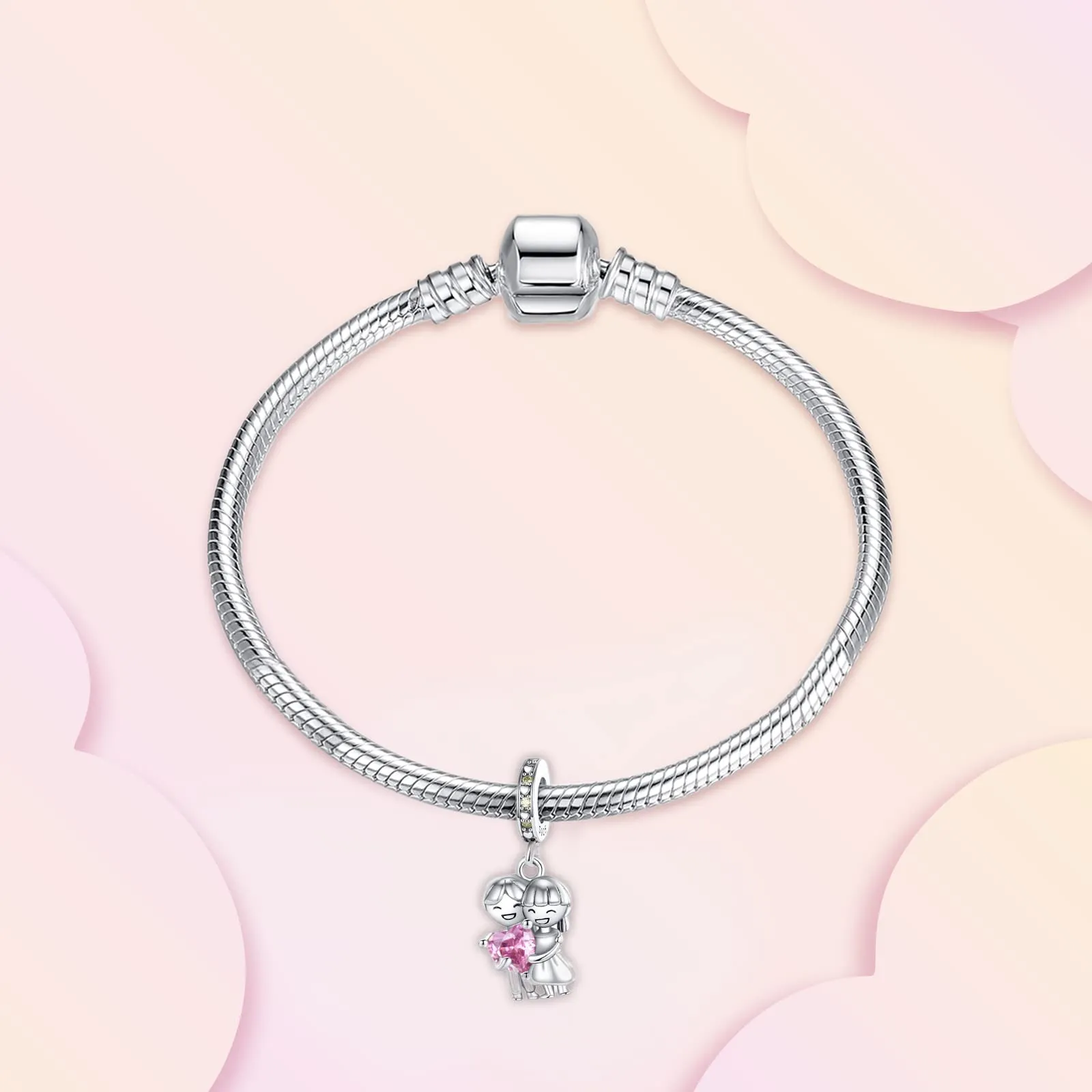 Annmors Married Couple Ciondolo in Argento Sterling 925 Charm Bead Compatibile con Bracciale e Collane Europei da Donna,Gioielli per Ragazze Perline Regali - immagine 2
