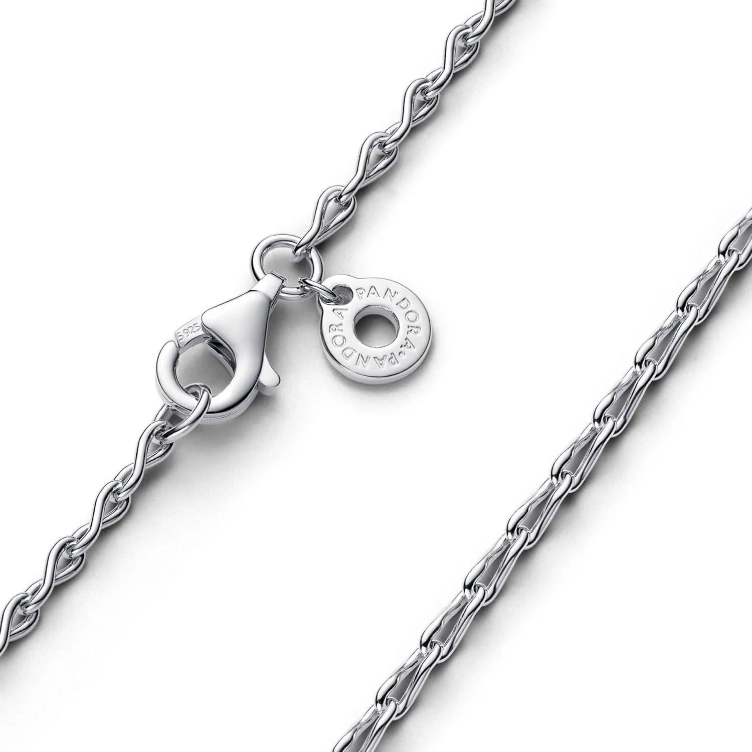 PANDORA Collana con 8 maglie a catena in argento Sterling, 50 - immagine 2