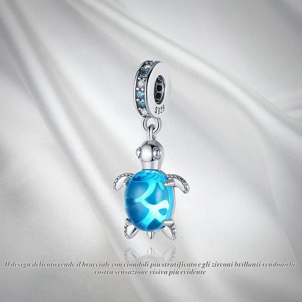 QIKAOLA Ciondoli Bead Charm Perline in argento sterling S925 per donne e ragazze per bracciali e collane europee - immagine 2