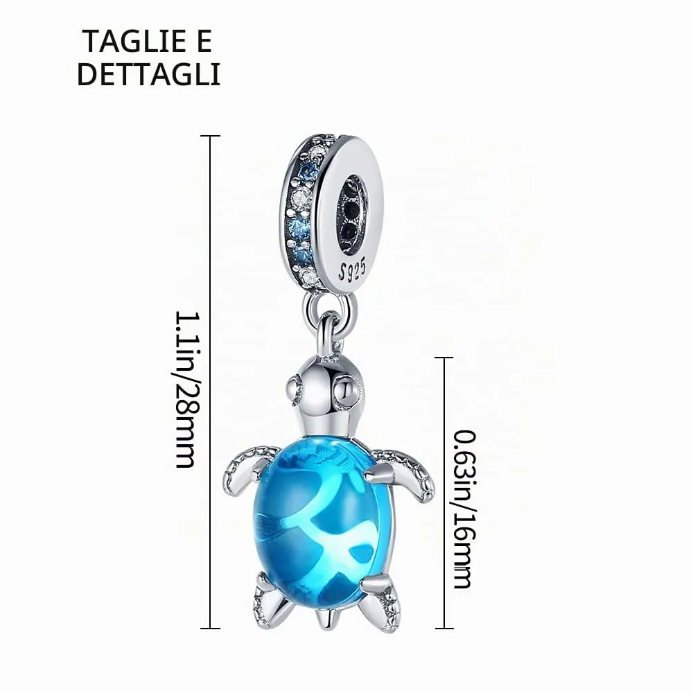 QIKAOLA Ciondoli Bead Charm Perline in argento sterling S925 per donne e ragazze per bracciali e collane europee - immagine 4
