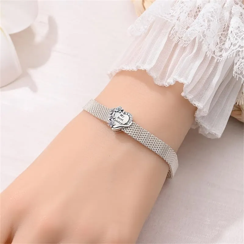 QIKAOLA Ciondoli Bead Charm Perline in argento sterling S925 per donne e ragazze per bracciali e collane europee - immagine 2