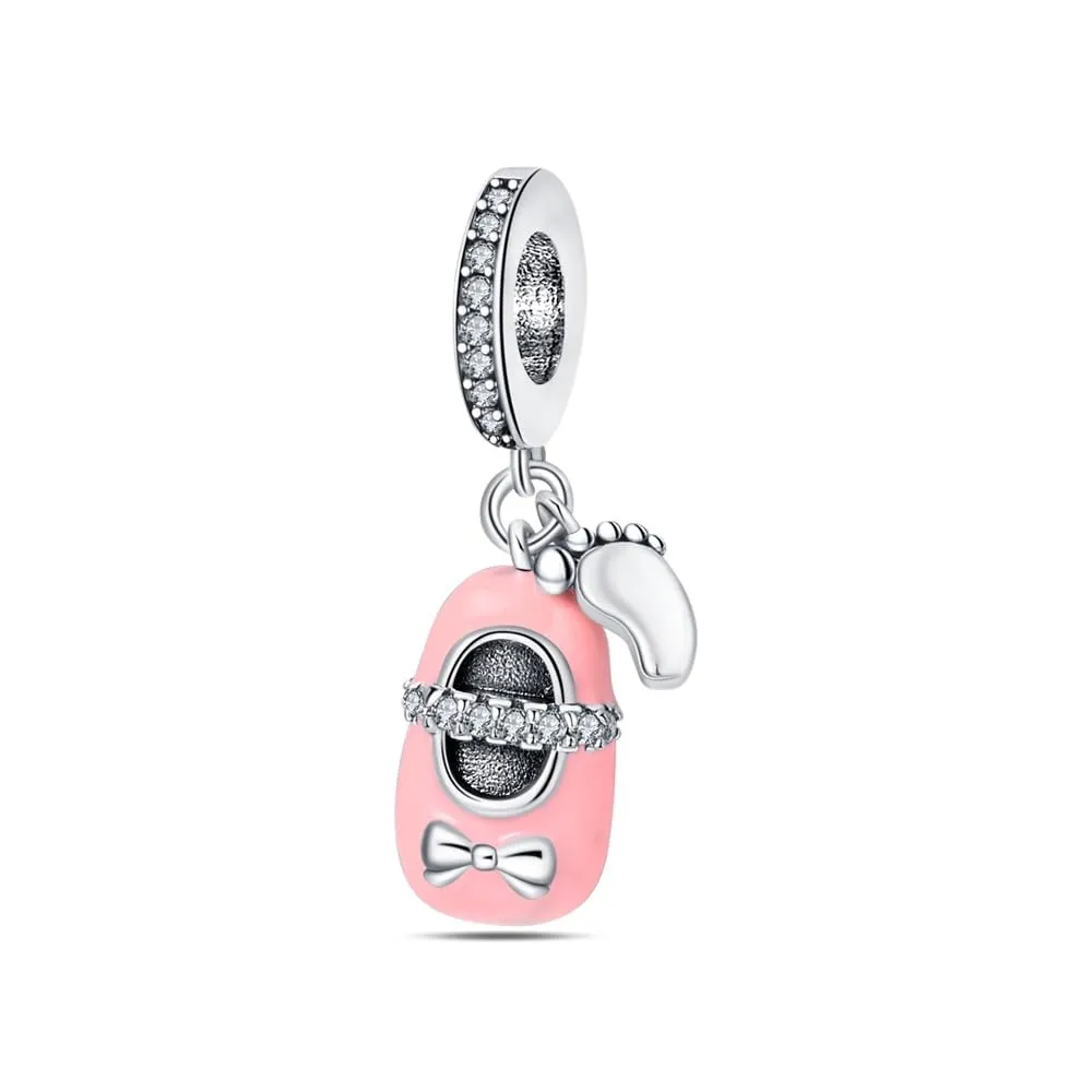 QIKAOLA Ciondoli Bead Charm Perline in argento sterling S925 per donne e ragazze per bracciali e collane europee - immagine 1