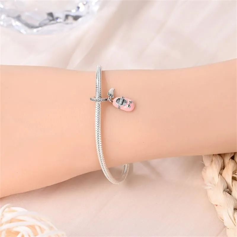 QIKAOLA Ciondoli Bead Charm Perline in argento sterling S925 per donne e ragazze per bracciali e collane europee - immagine 2