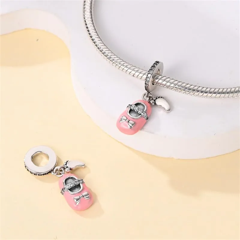 QIKAOLA Ciondoli Bead Charm Perline in argento sterling S925 per donne e ragazze per bracciali e collane europee - immagine 4