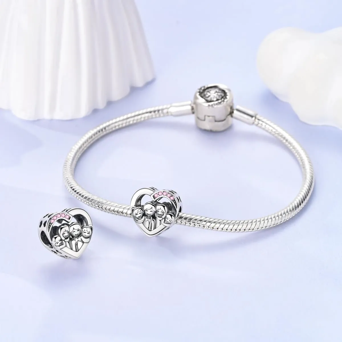 QIKAOLA Ciondoli Bead Charm Perline in argento sterling S925 per donne e ragazze per bracciali e collane europee - immagine 4