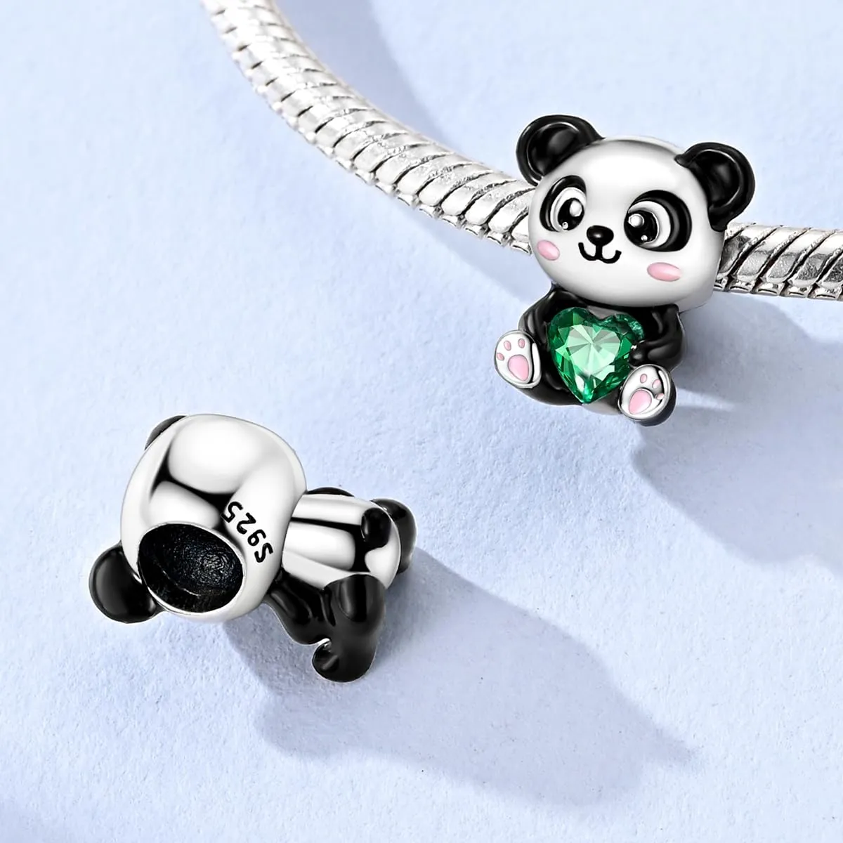 QIKAOLA Ciondoli Bead Charm Perline in argento sterling S925 per donne e ragazze per bracciali e collane europee - immagine 3