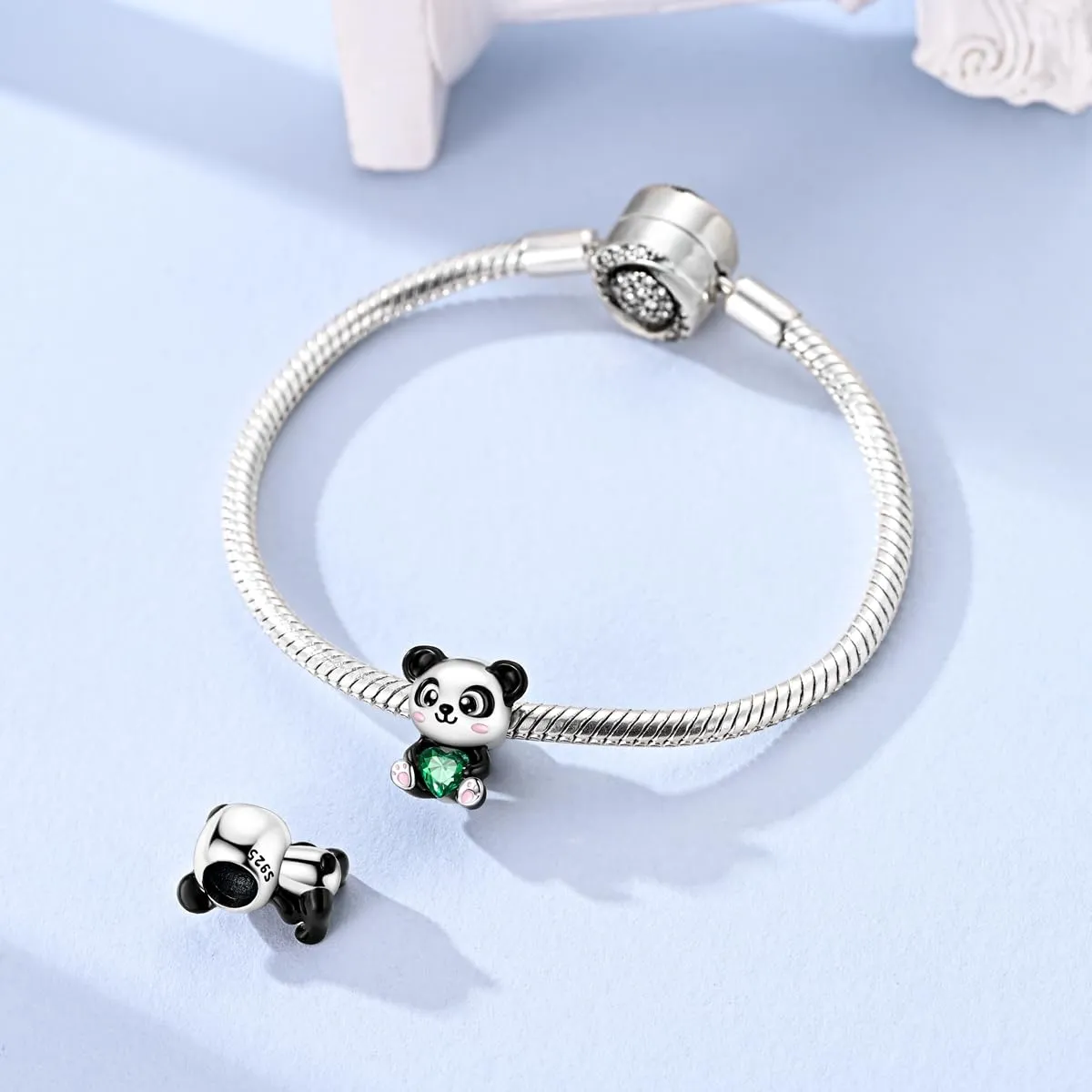 QIKAOLA Ciondoli Bead Charm Perline in argento sterling S925 per donne e ragazze per bracciali e collane europee - immagine 4