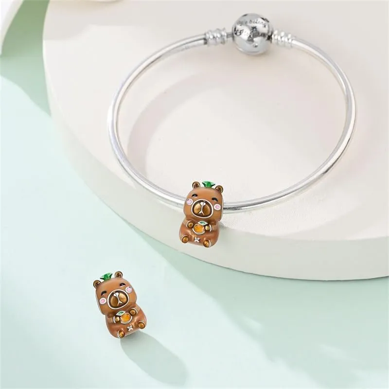 QIKAOLA Ciondoli Bead Charm Perline in argento sterling S925 per donne e ragazze per bracciali e collane europee - immagine 4