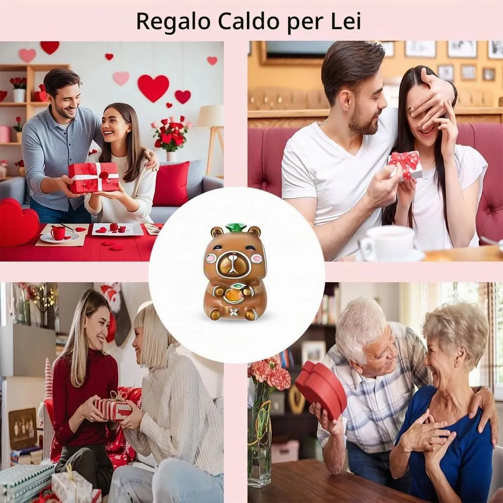 QIKAOLA Ciondoli Bead Charm Perline in argento sterling S925 per donne e ragazze per bracciali e collane europee - immagine 6