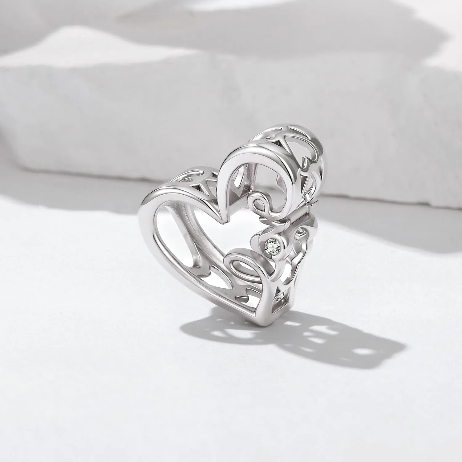 SOUTHPLUS Charms Ciondolo in Argento Sterling 925 con Zirconi 5A, Con Scatola Regalo, Adatto per Braccialetti Charm Europei, Gioiello da Regalo per Donne e Signore, Piccolo, Zirconia cubica - immagine 2