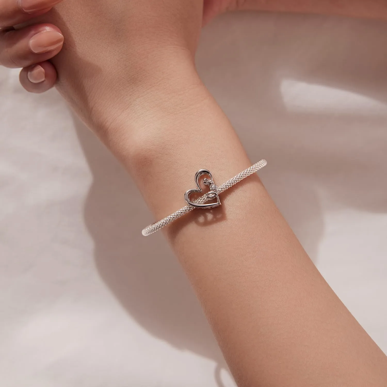 SOUTHPLUS Charms Ciondolo in Argento Sterling 925 con Zirconi 5A, Con Scatola Regalo, Adatto per Braccialetti Charm Europei, Gioiello da Regalo per Donne e Signore, Piccolo, Zirconia cubica - immagine 4